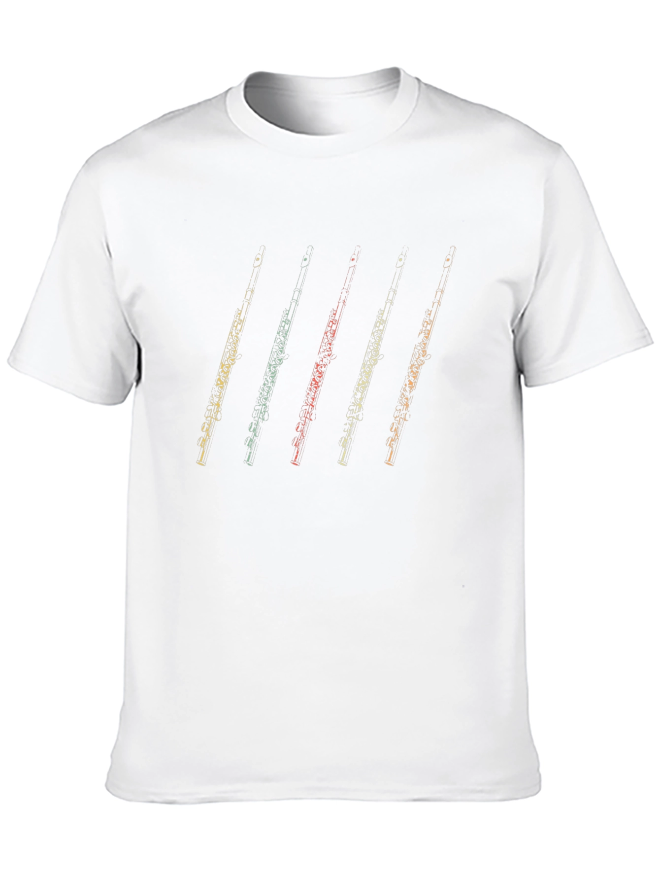 Oboe Retro Style Black T-Shirt