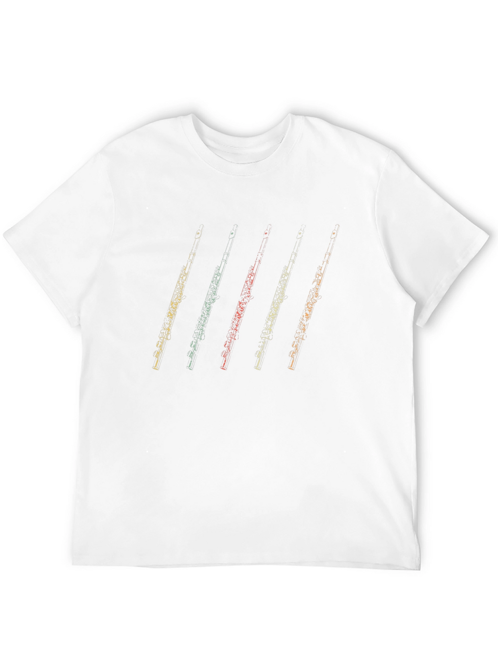 Oboe Retro Style Black T-Shirt
