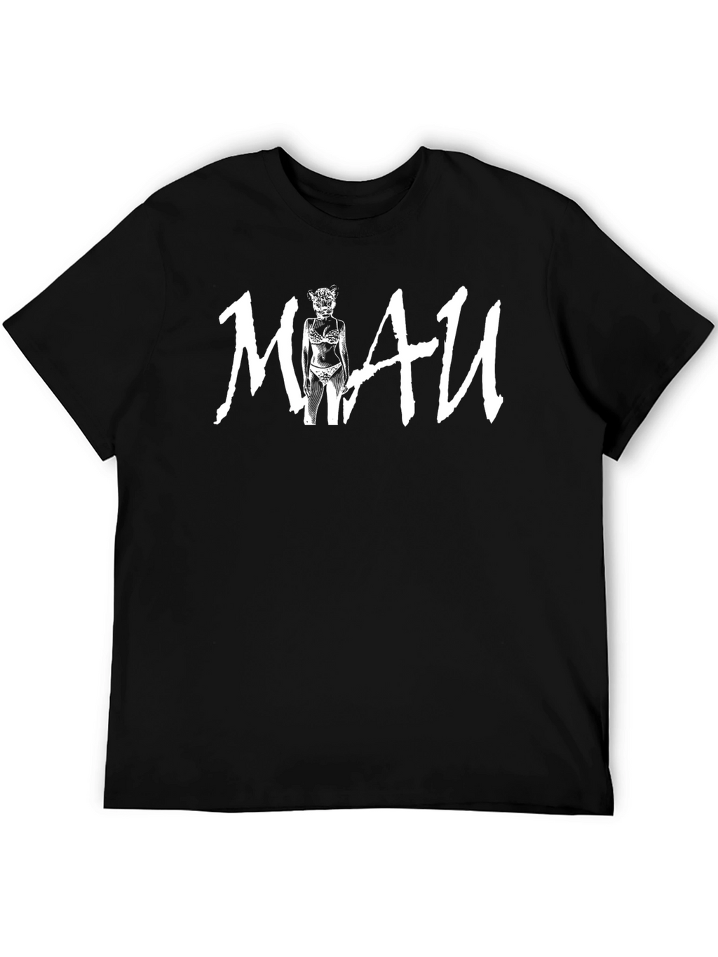 MIAU Graphic Tee - Mens Black T-Shirt
