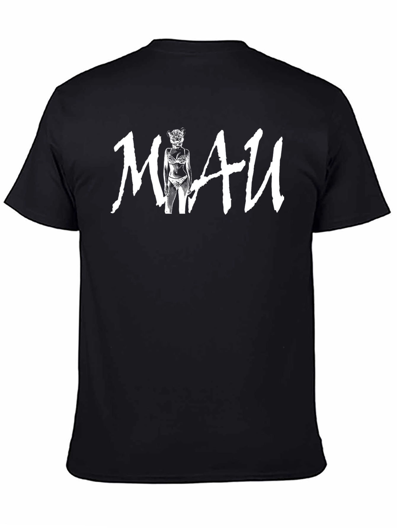 MIAU Graphic Tee - Mens Black T-Shirt