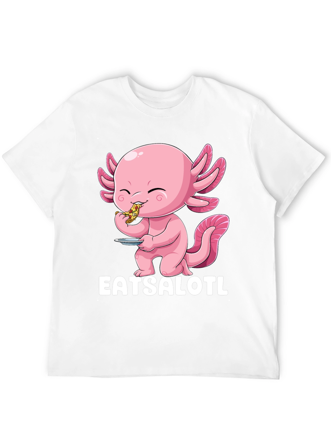 Eatsalotl T-Shirt - Axolotl Eating Pizza