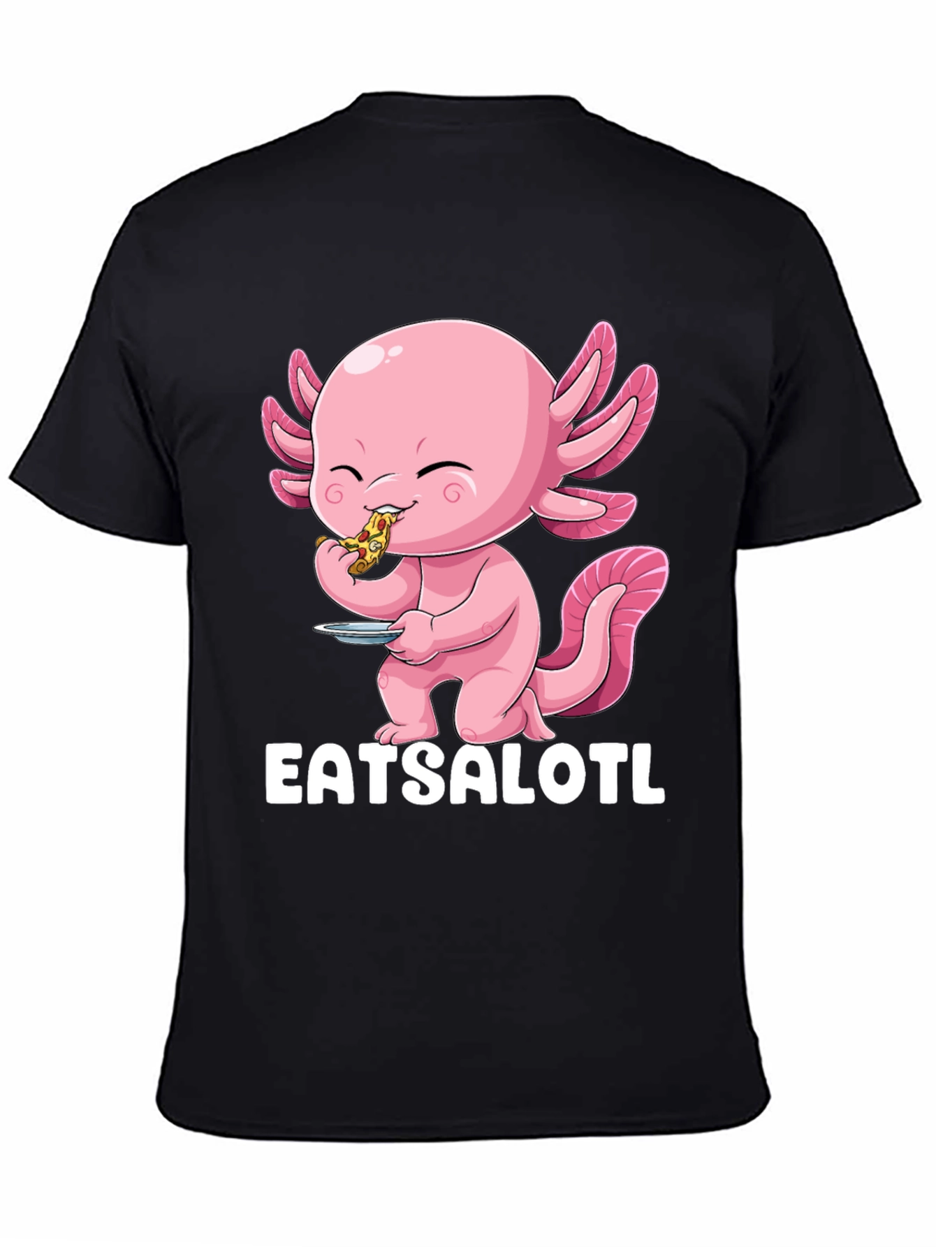 Eatsalotl T-Shirt - Axolotl Eating Pizza