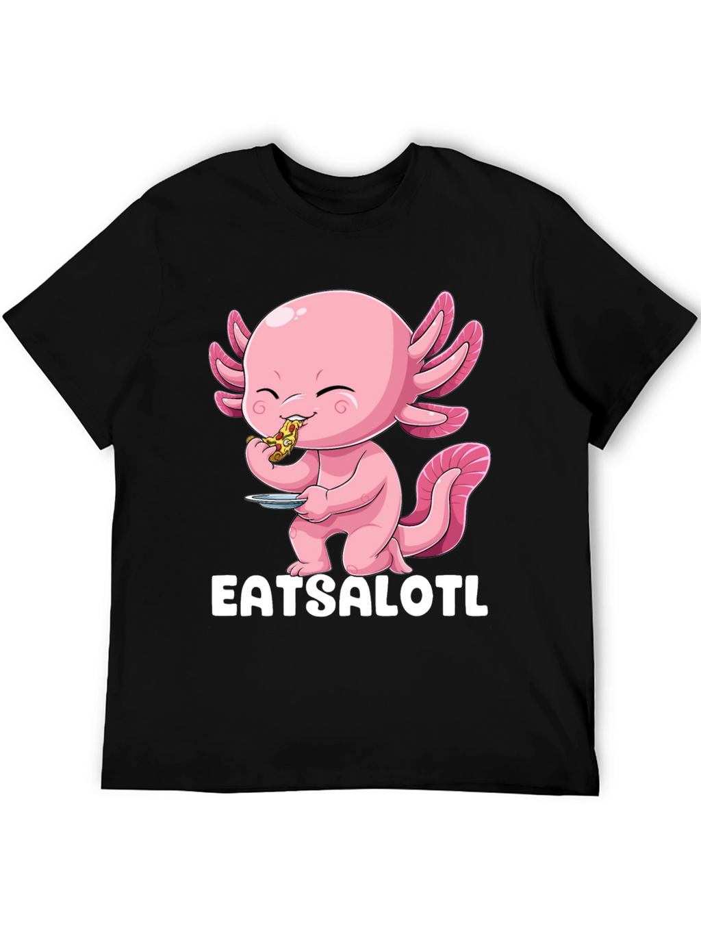 Eatsalotl T-Shirt - Axolotl Eating Pizza