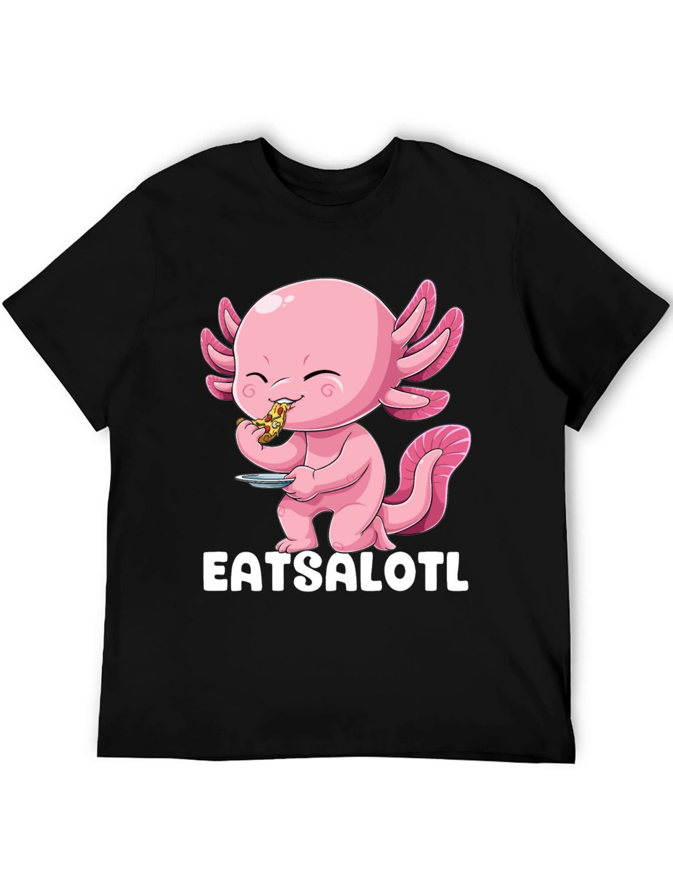 Eatsalotl T-Shirt - Axolotl Eating Pizza