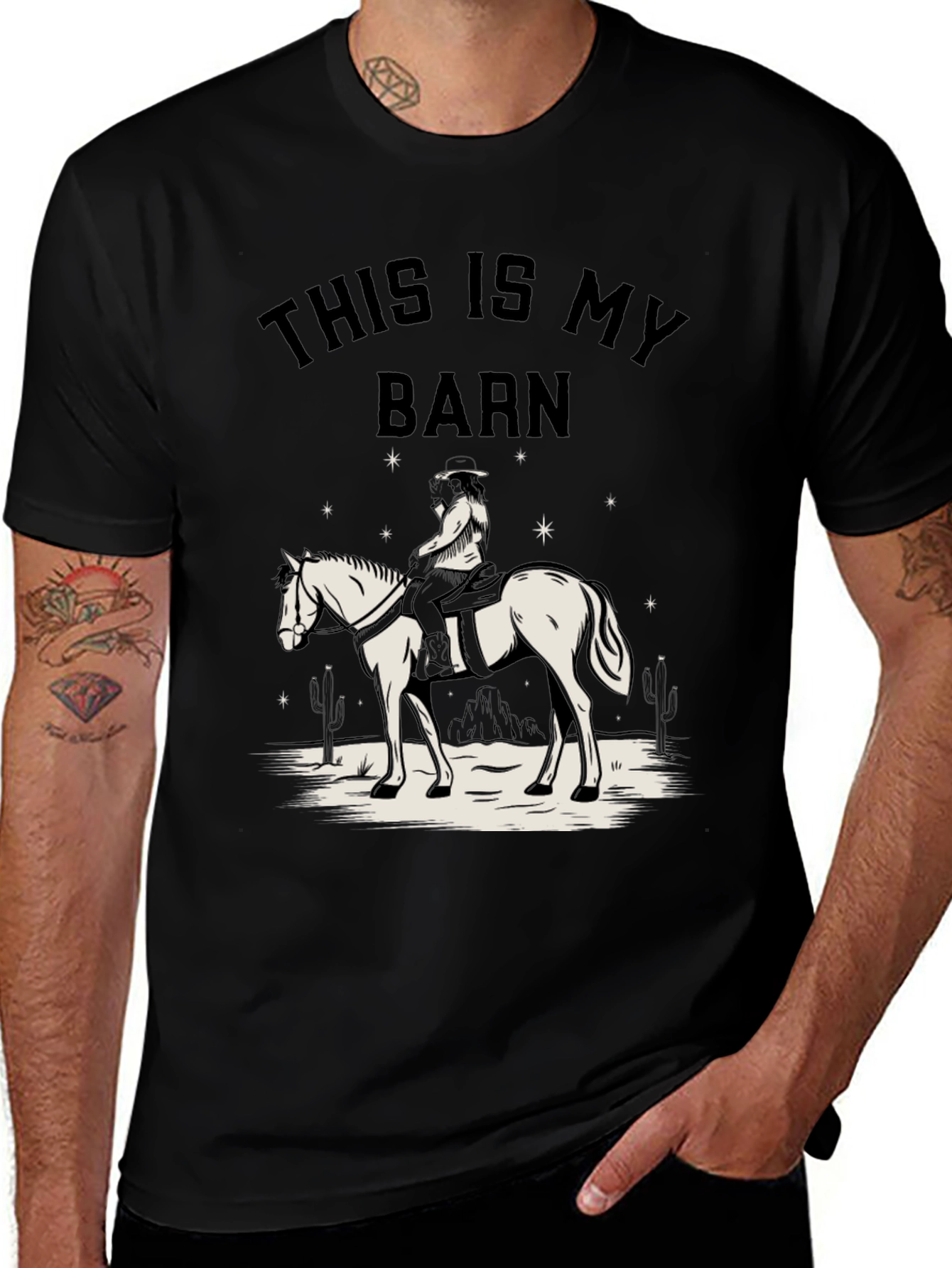 This Is My Barn Horse Graphic T-Shirt