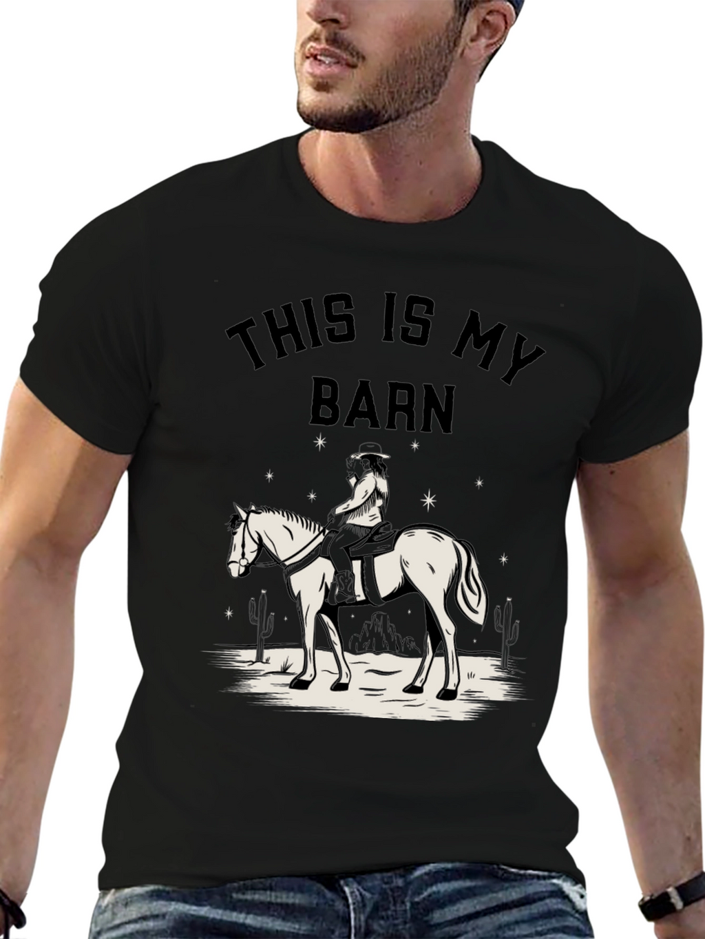 This Is My Barn Horse Graphic T-Shirt