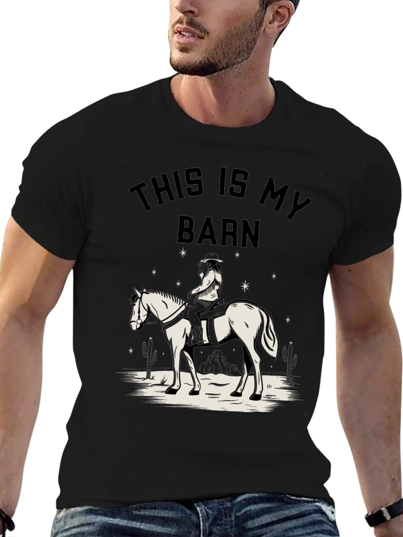 This Is My Barn Horse Graphic T-Shirt