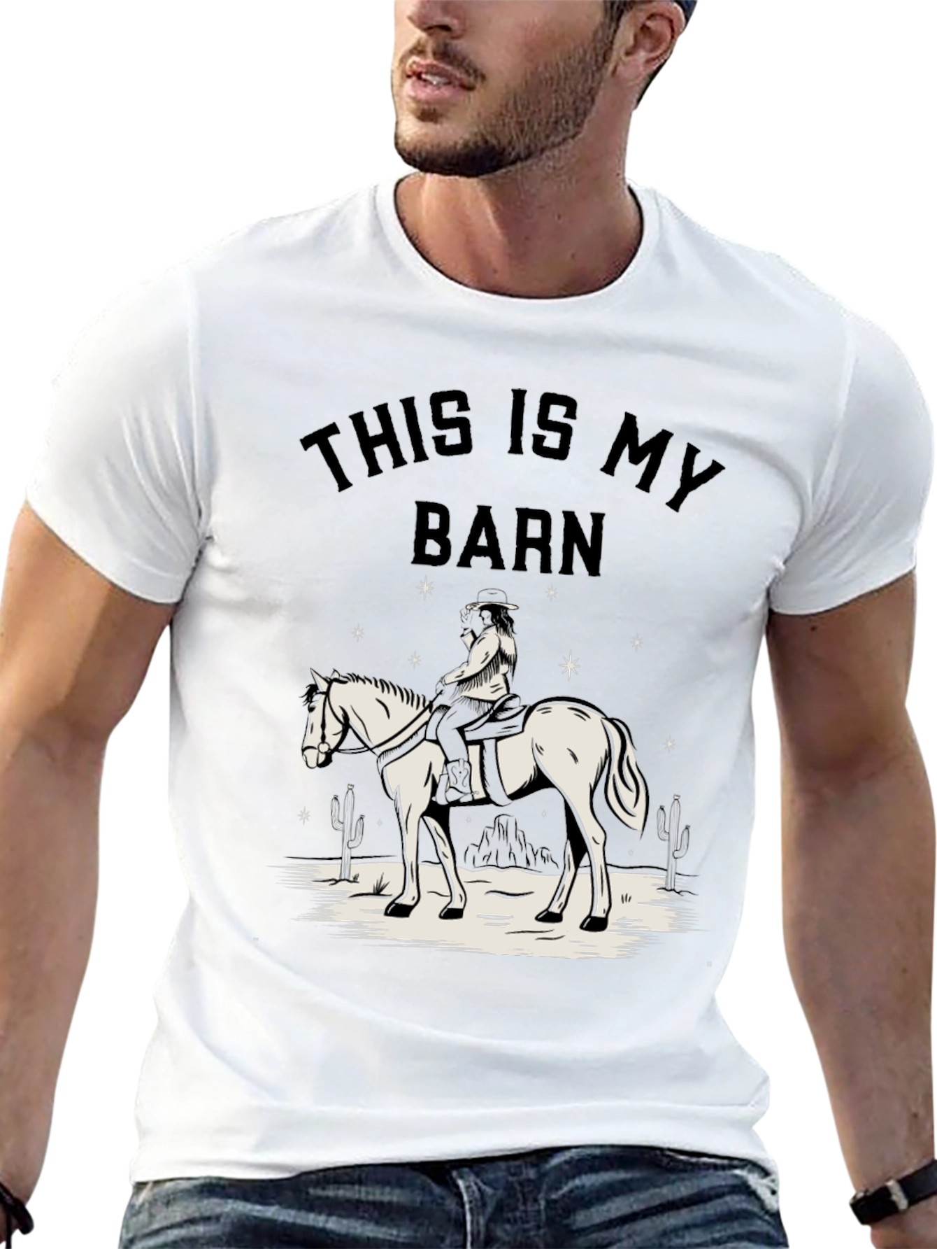This Is My Barn Horse Graphic T-Shirt