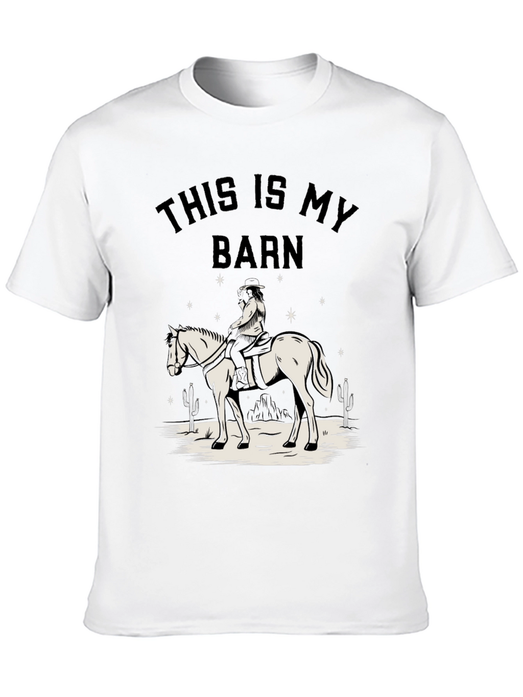 This Is My Barn Horse Graphic T-Shirt