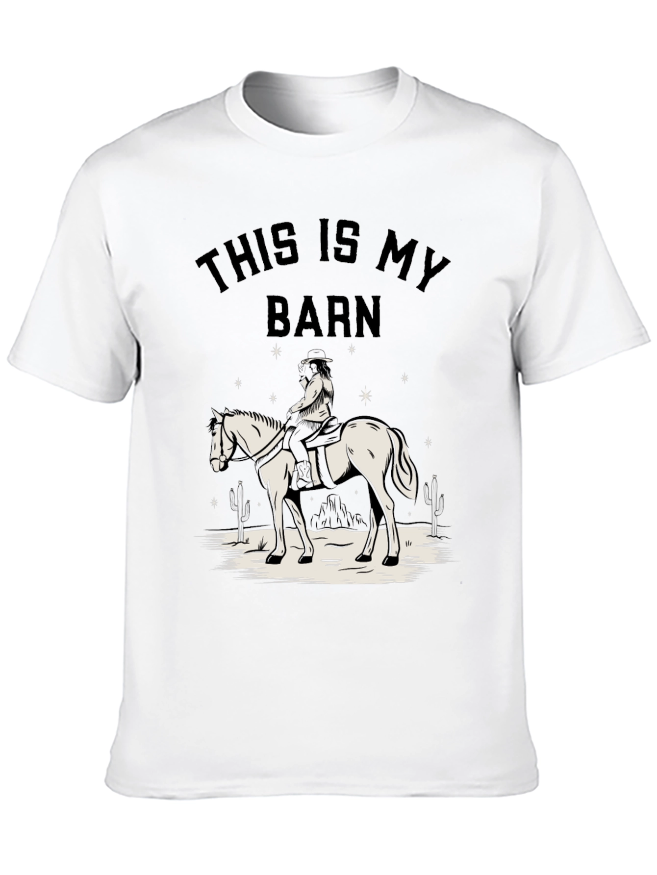 This Is My Barn Horse Graphic T-Shirt