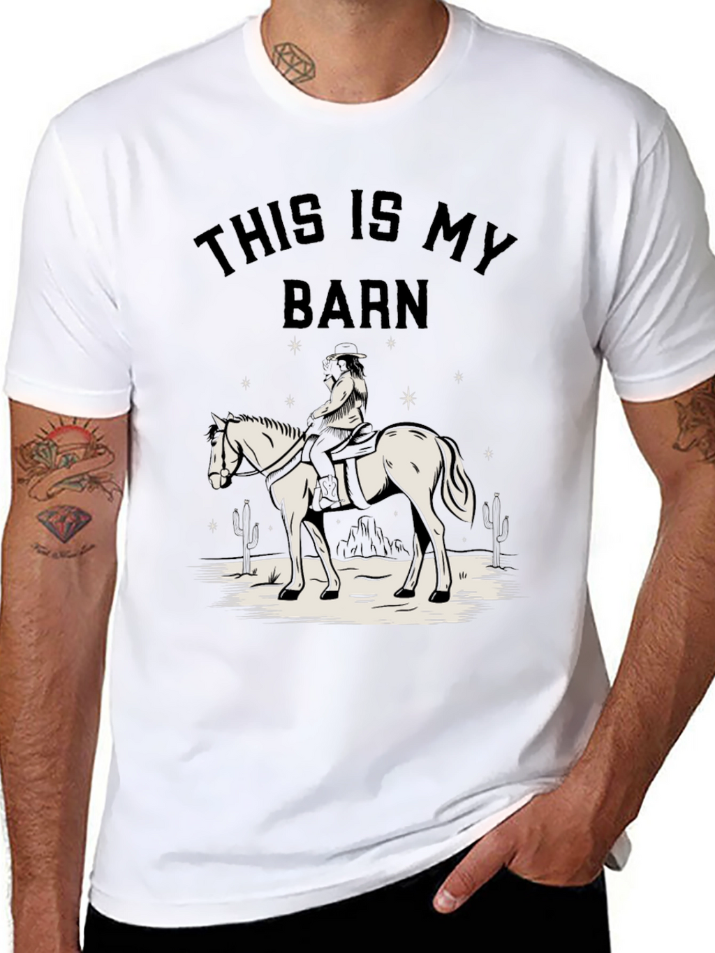 This Is My Barn Horse Graphic T-Shirt