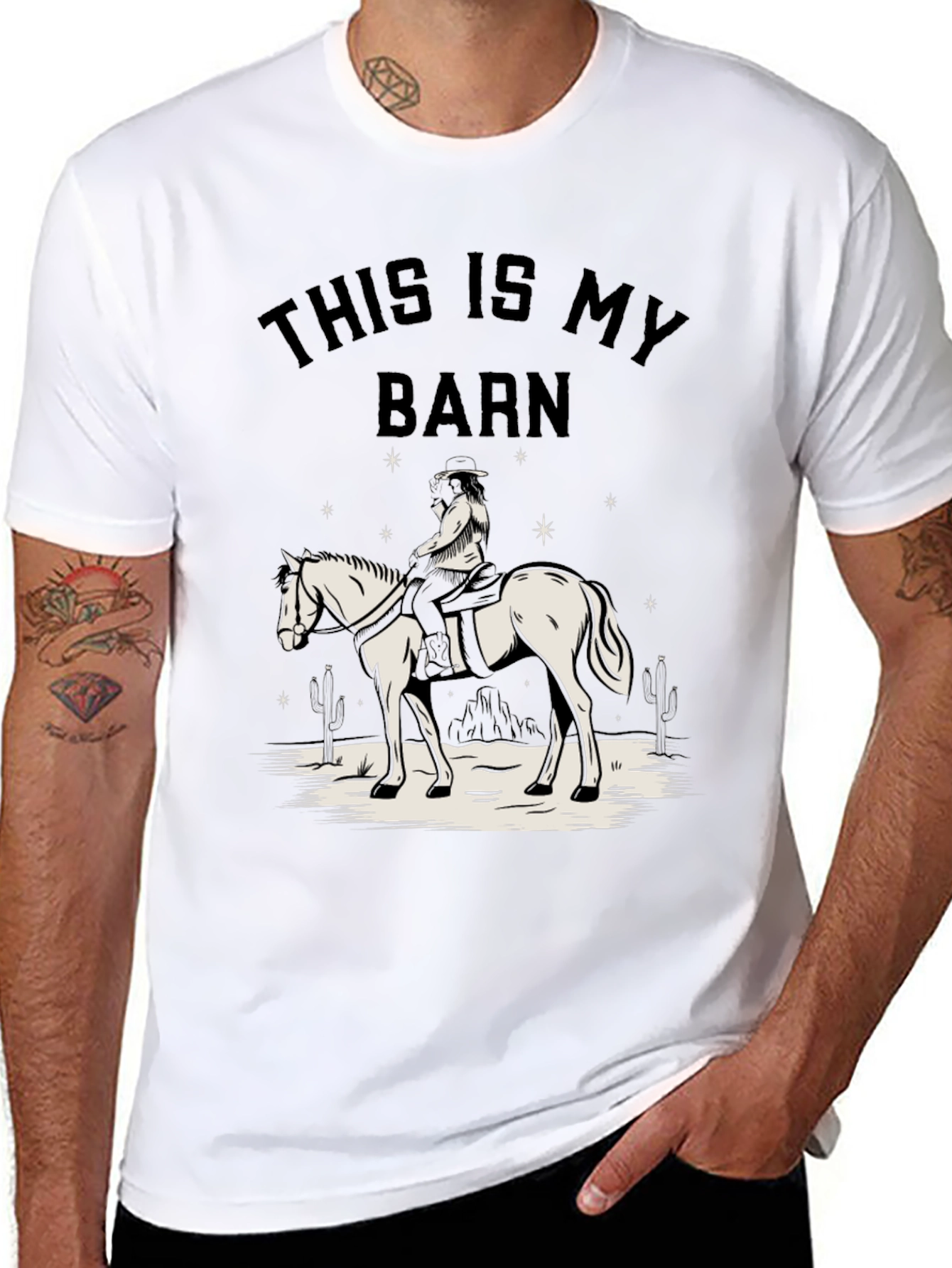 This Is My Barn Horse Graphic T-Shirt