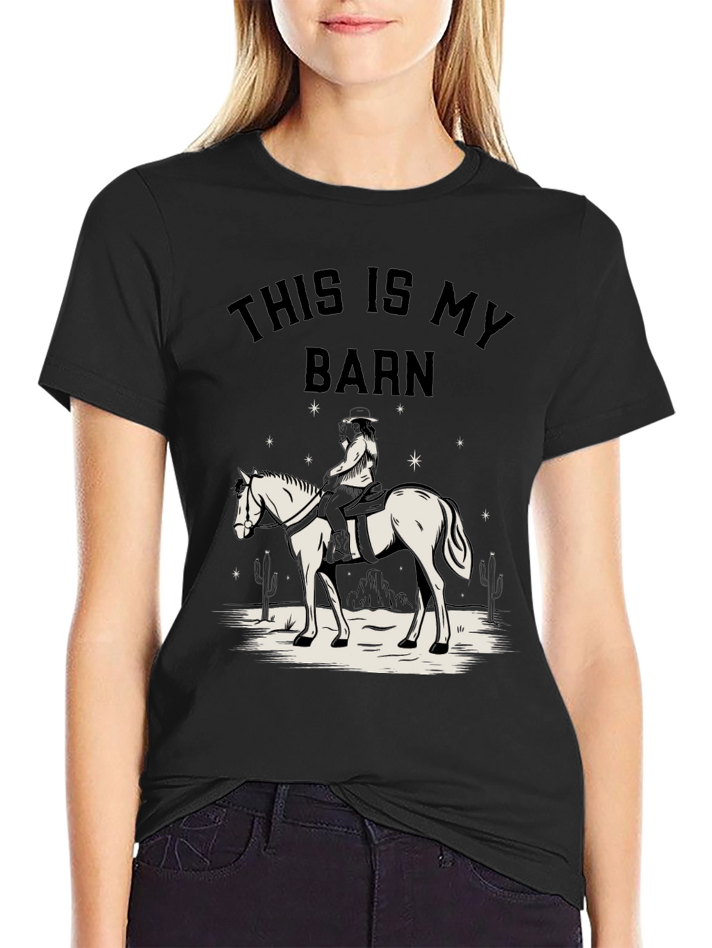 This Is My Barn Horse Graphic T-Shirt