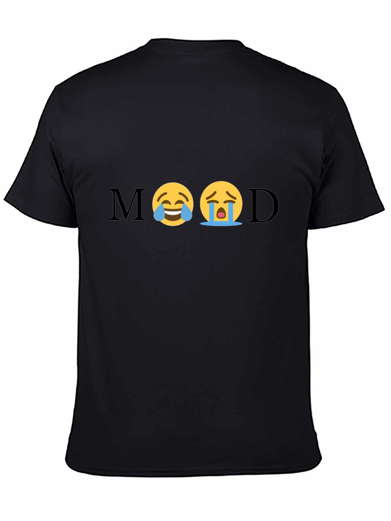 Mood Emoji Graphic Tee - Unisex Black T-Shirt