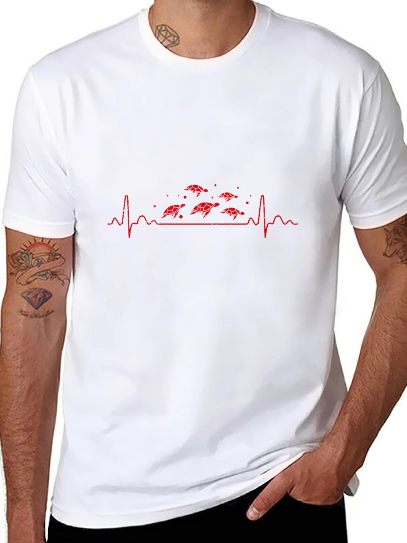 Turtle Heartbeat Graphic Tee