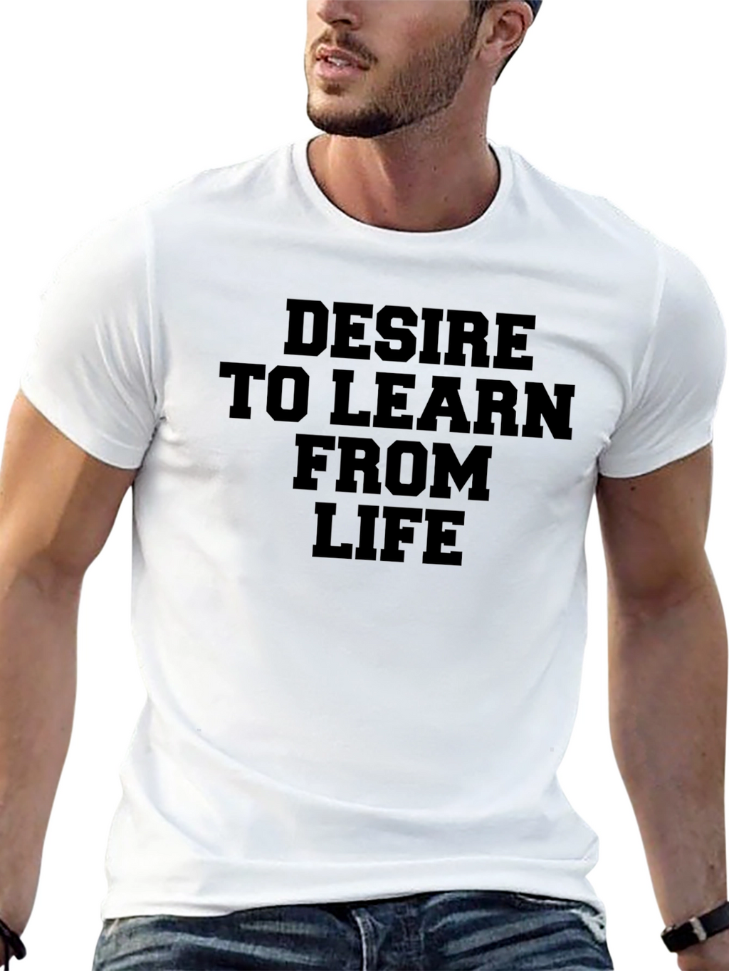 Desire to Learn T-Shirt - Inspirational Black Tee