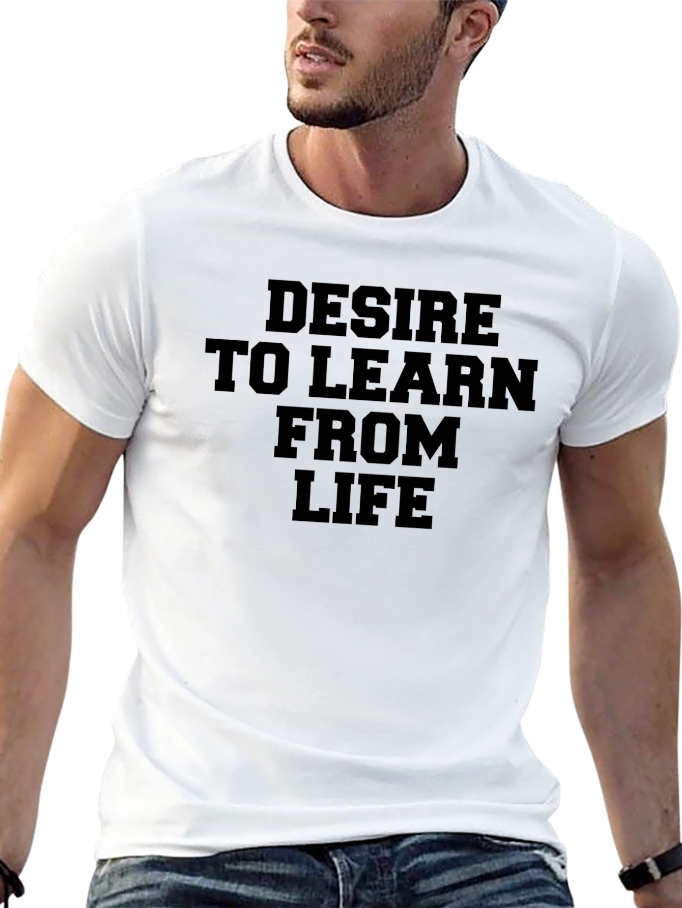Desire to Learn T-Shirt - Inspirational Black Tee
