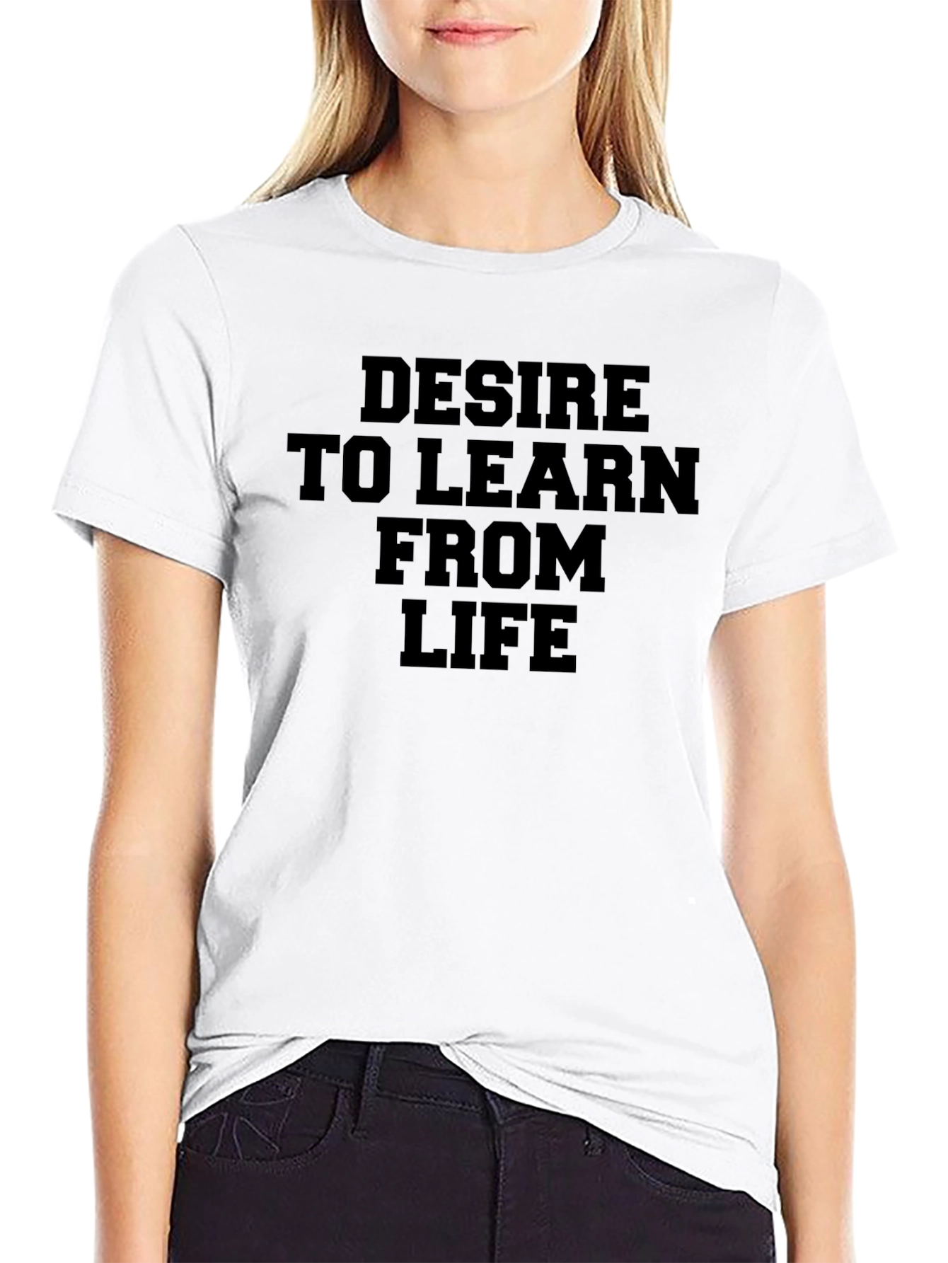 Desire to Learn T-Shirt - Inspirational Black Tee