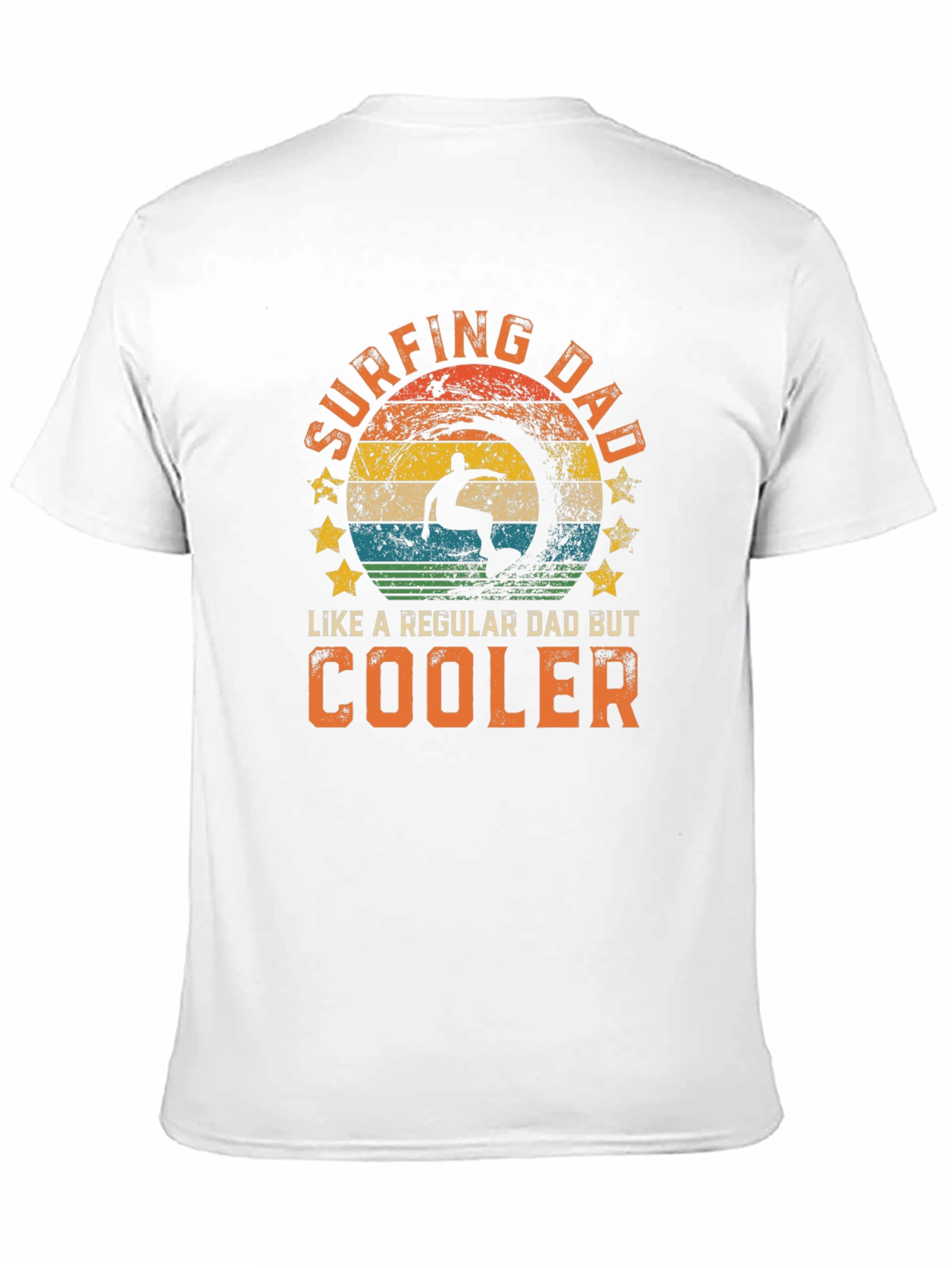 Surfing Dad T-Shirt - Cool Dad Tee