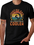 Surfing Dad T-Shirt - Cool Dad Tee