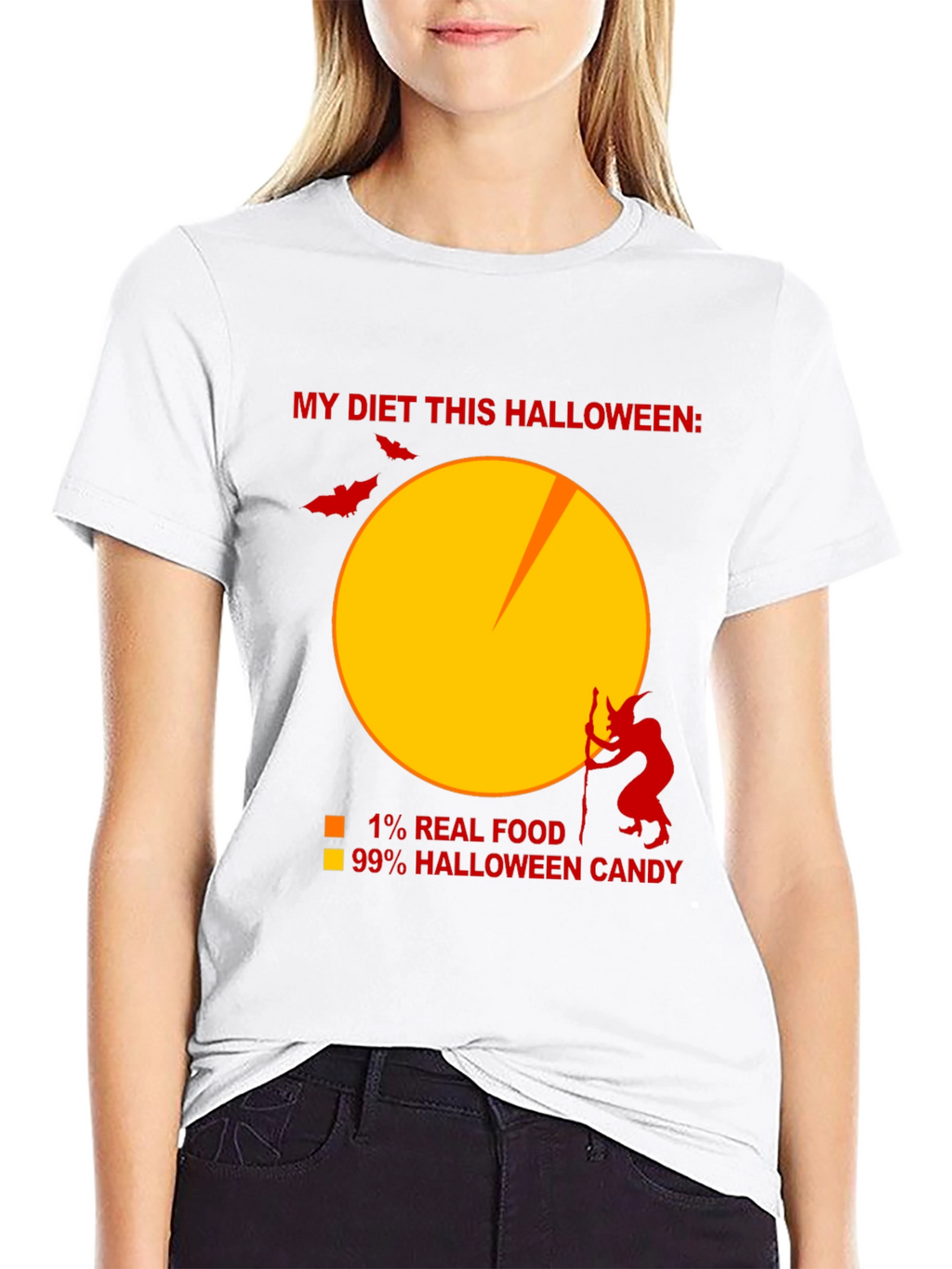 Funny Halloween Diet T-Shirt - Candy Lover Tee