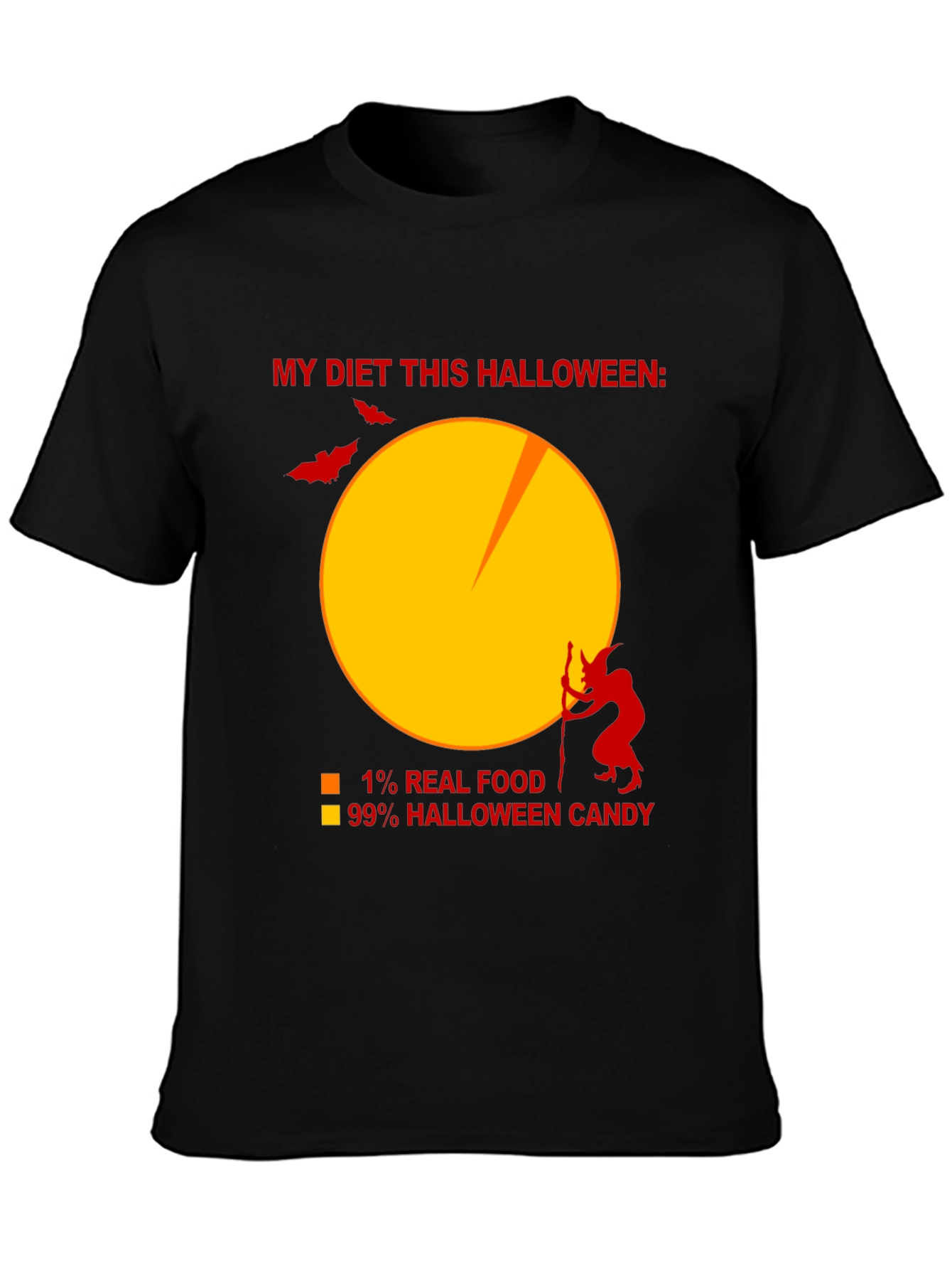 Funny Halloween Diet T-Shirt - Candy Lover Tee