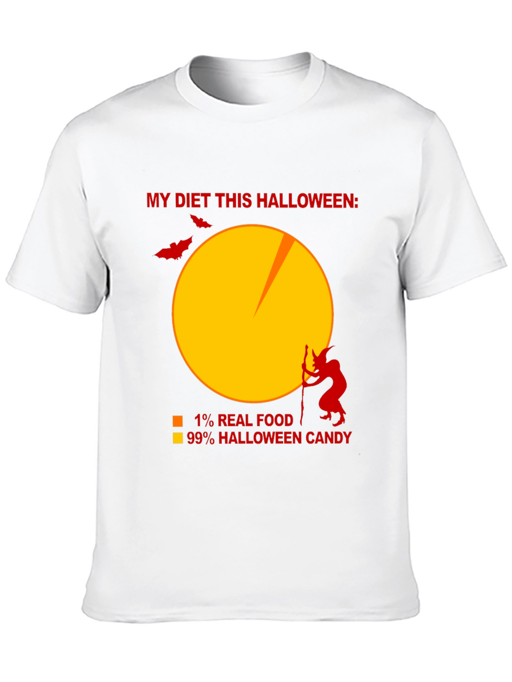 Funny Halloween Diet T-Shirt - Candy Lover Tee