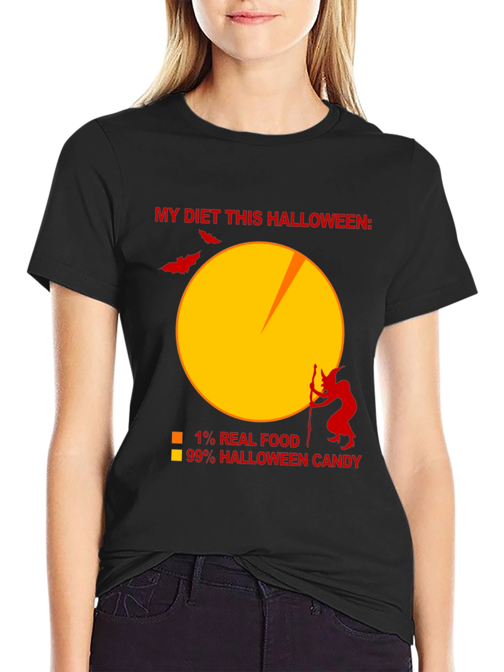 Funny Halloween Diet T-Shirt - Candy Lover Tee