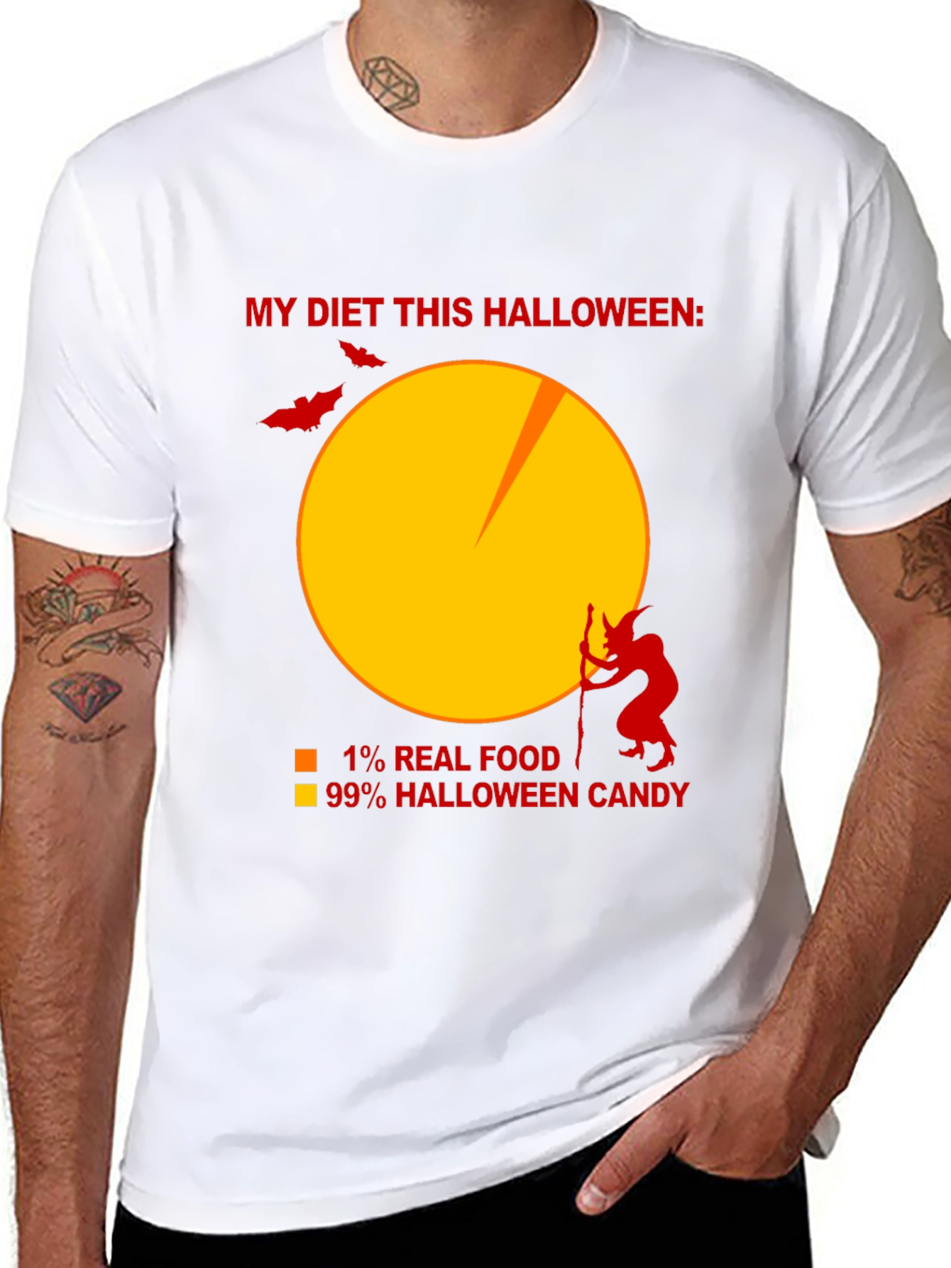 Funny Halloween Diet T-Shirt - Candy Lover Tee