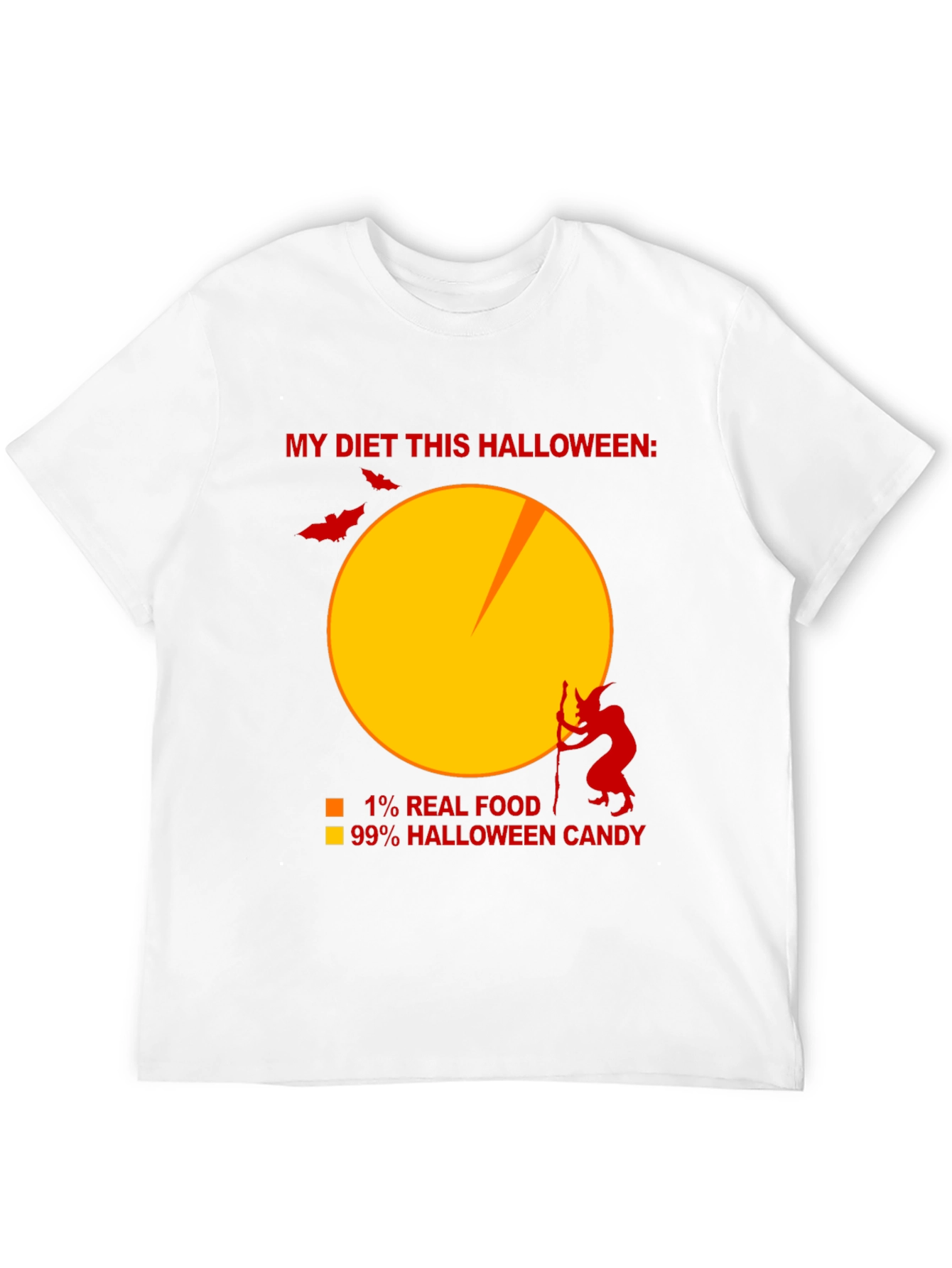 Funny Halloween Diet T-Shirt - Candy Lover Tee