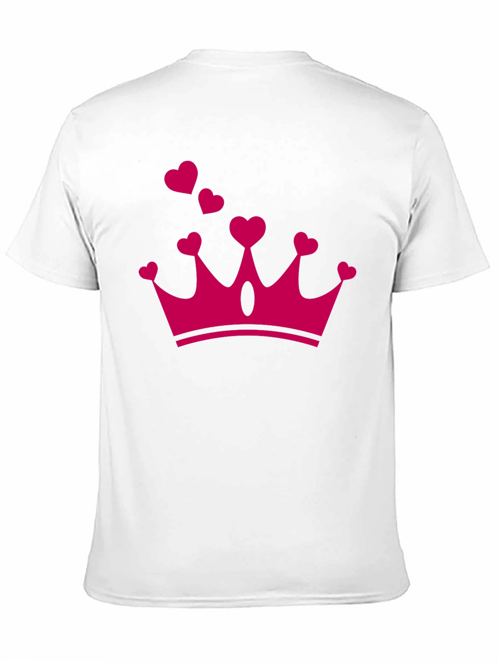 Heart Crown Graphic Tee - Black Casual T-Shirt