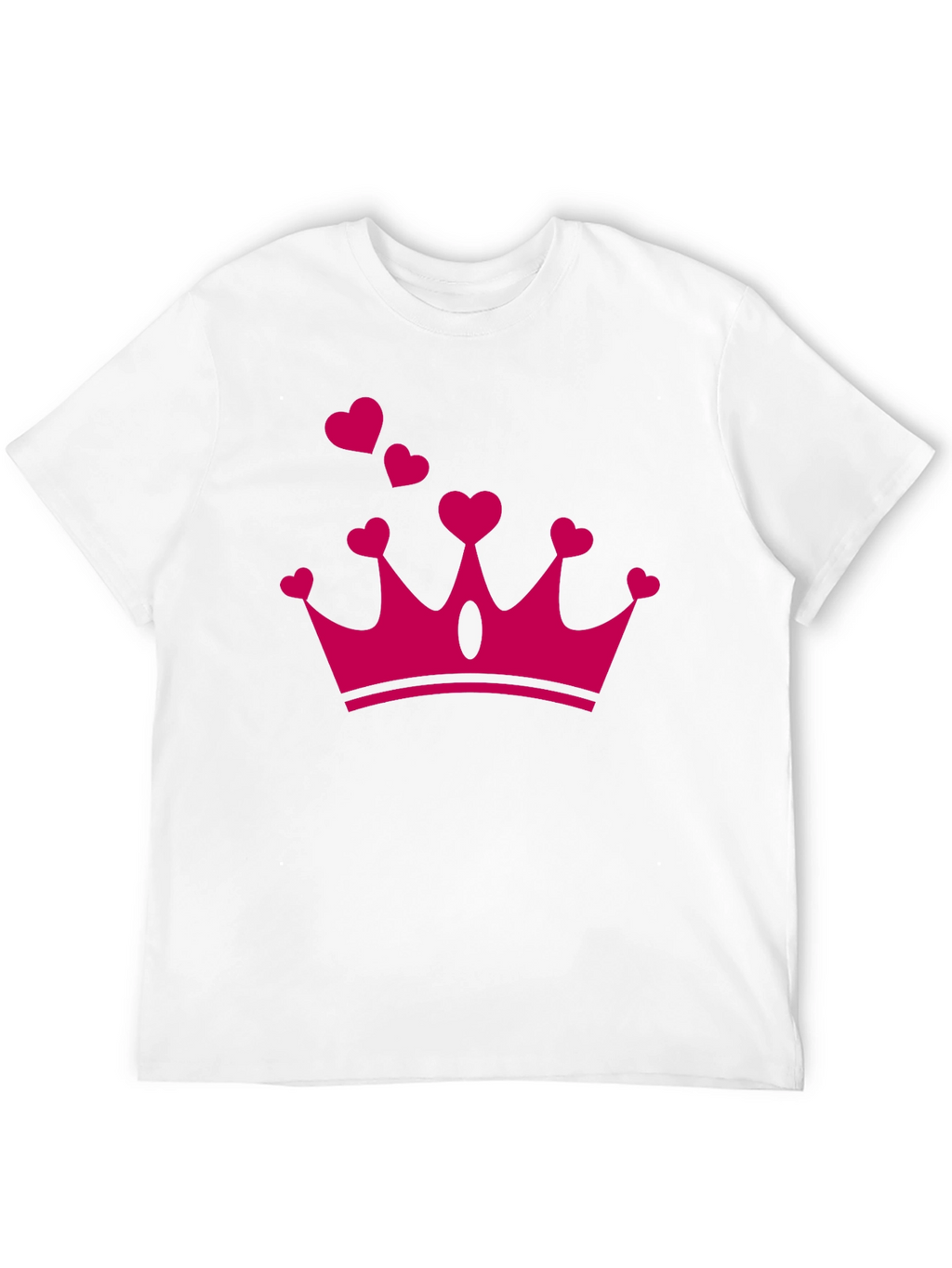 Heart Crown Graphic Tee - Black Casual T-Shirt