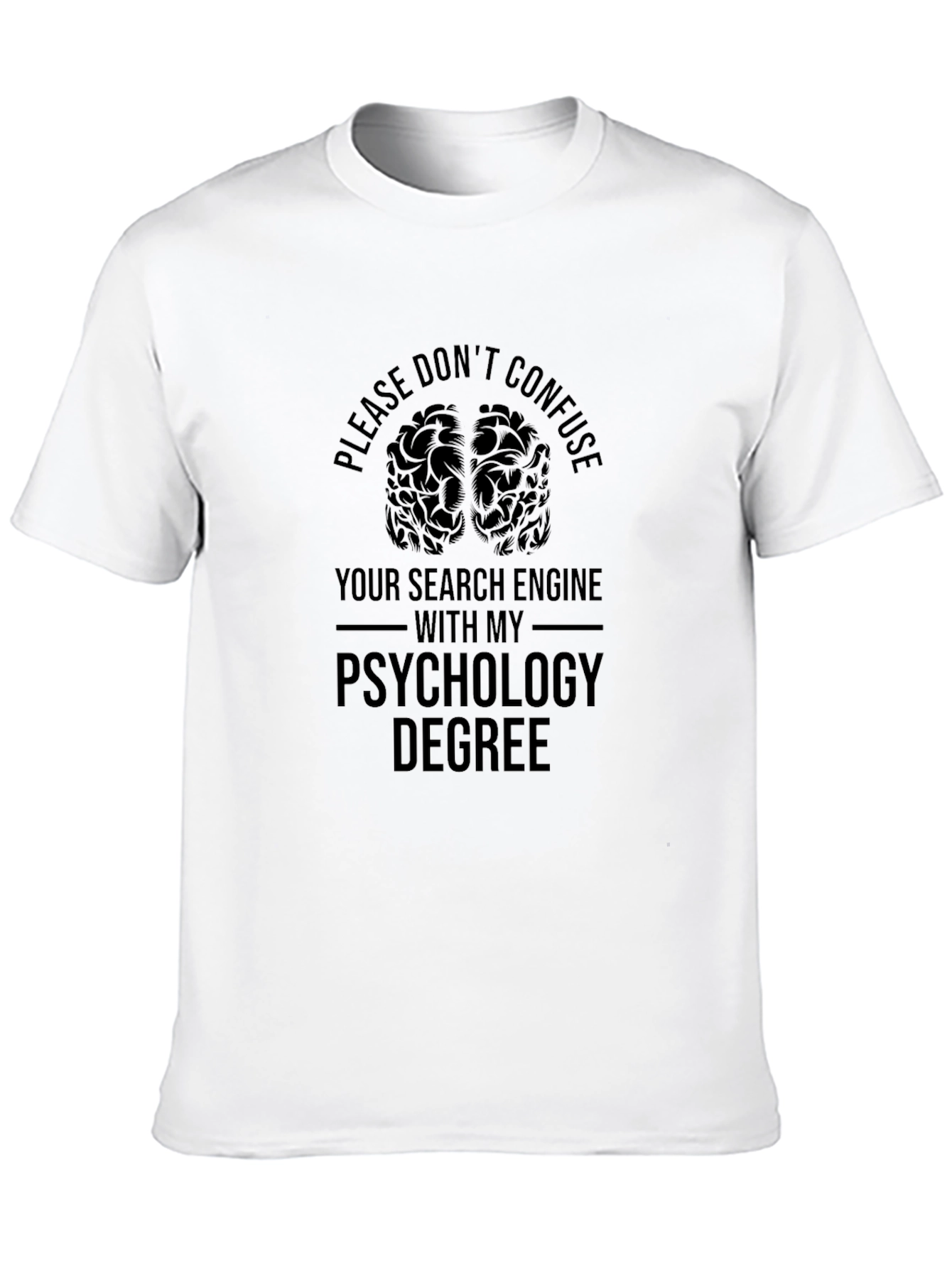 Psychology Degree T-Shirt - Brain Graphic Tee