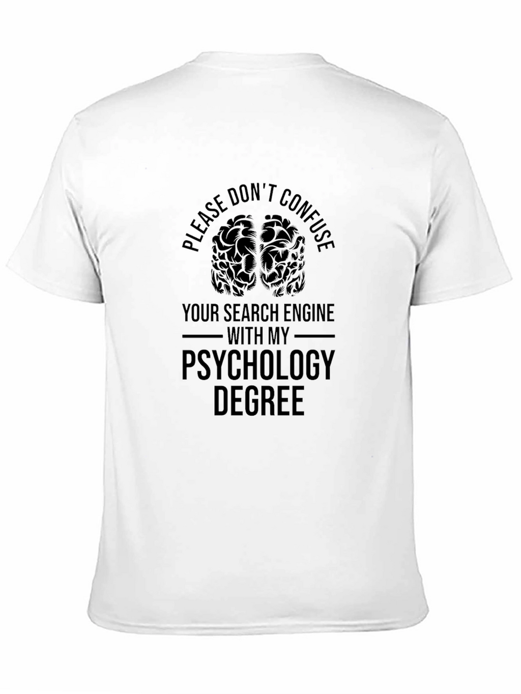 Psychology Degree T-Shirt - Brain Graphic Tee