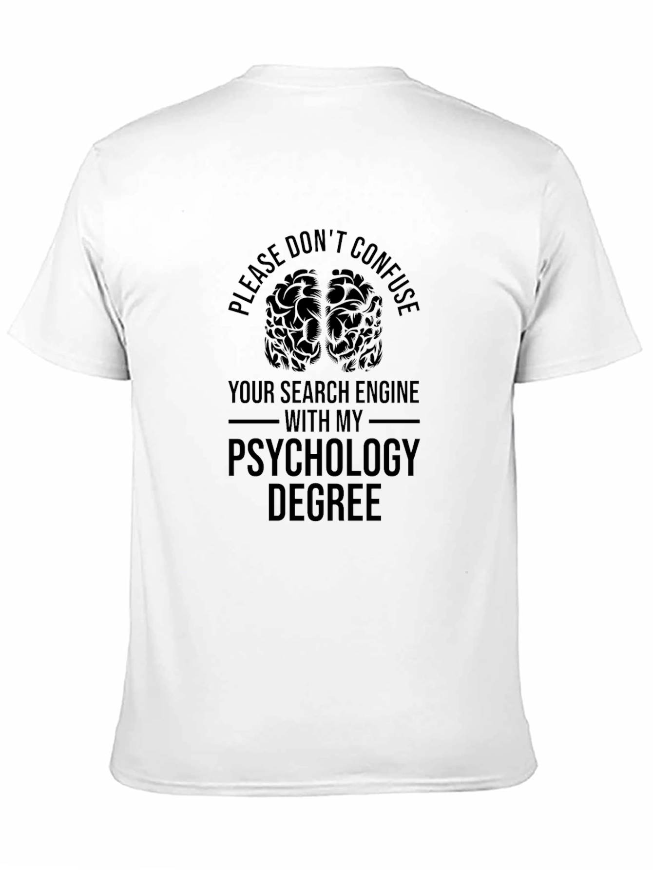 Psychology Degree T-Shirt - Brain Graphic Tee