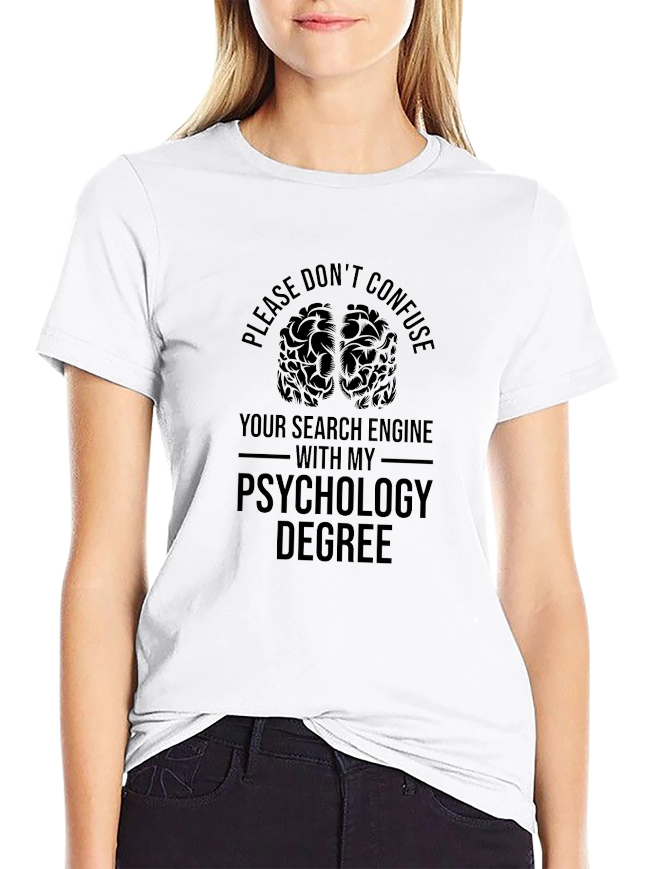 Psychology Degree T-Shirt - Brain Graphic Tee