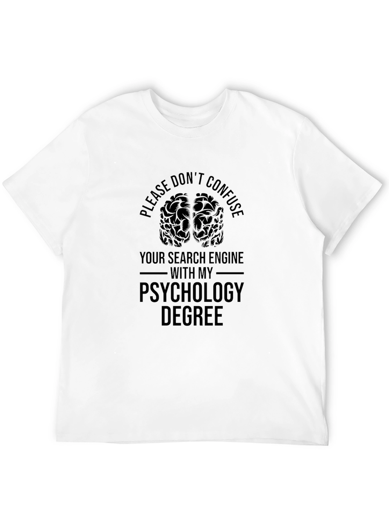 Psychology Degree T-Shirt - Brain Graphic Tee
