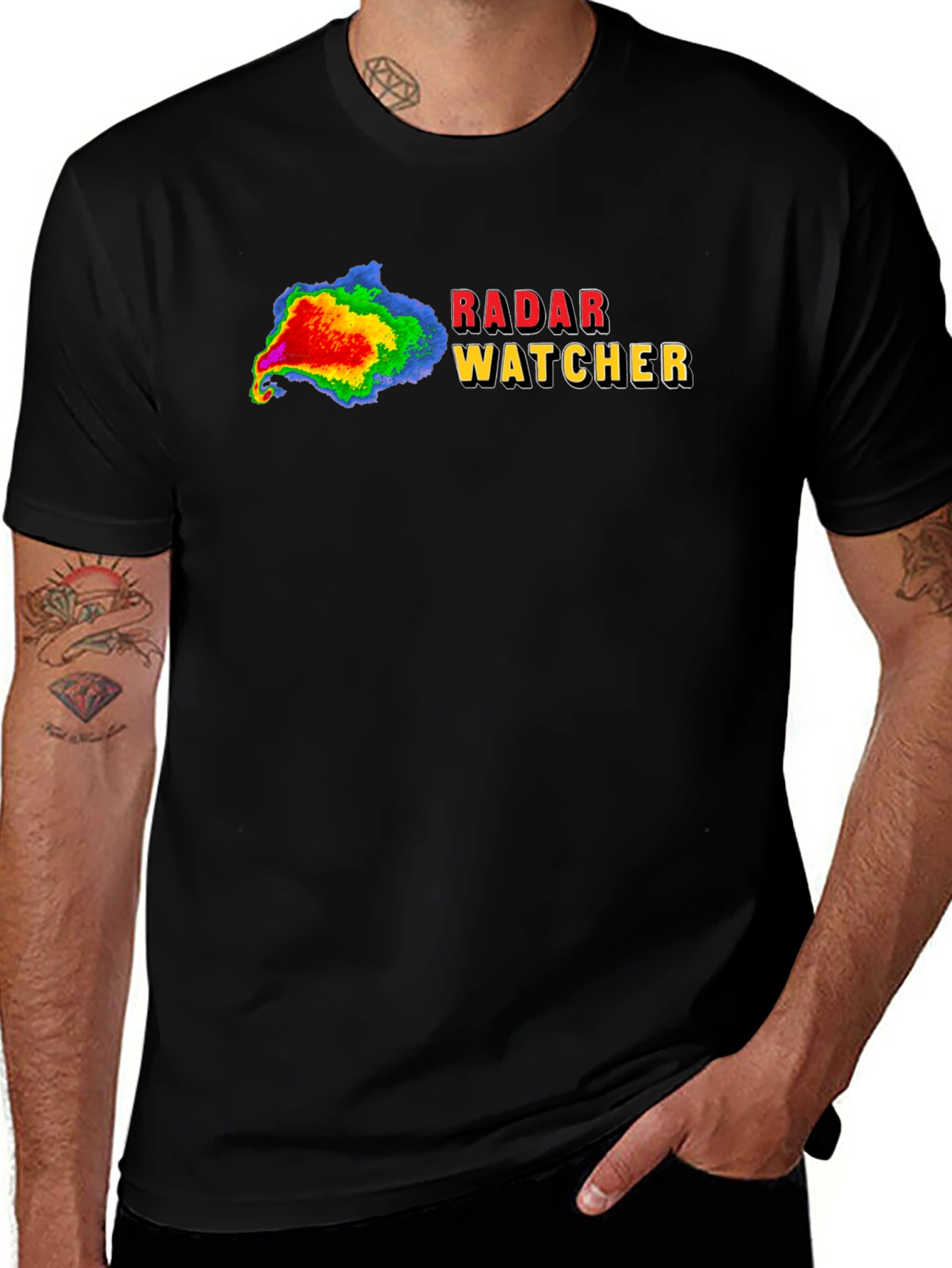Radar Watcher Black T-Shirt