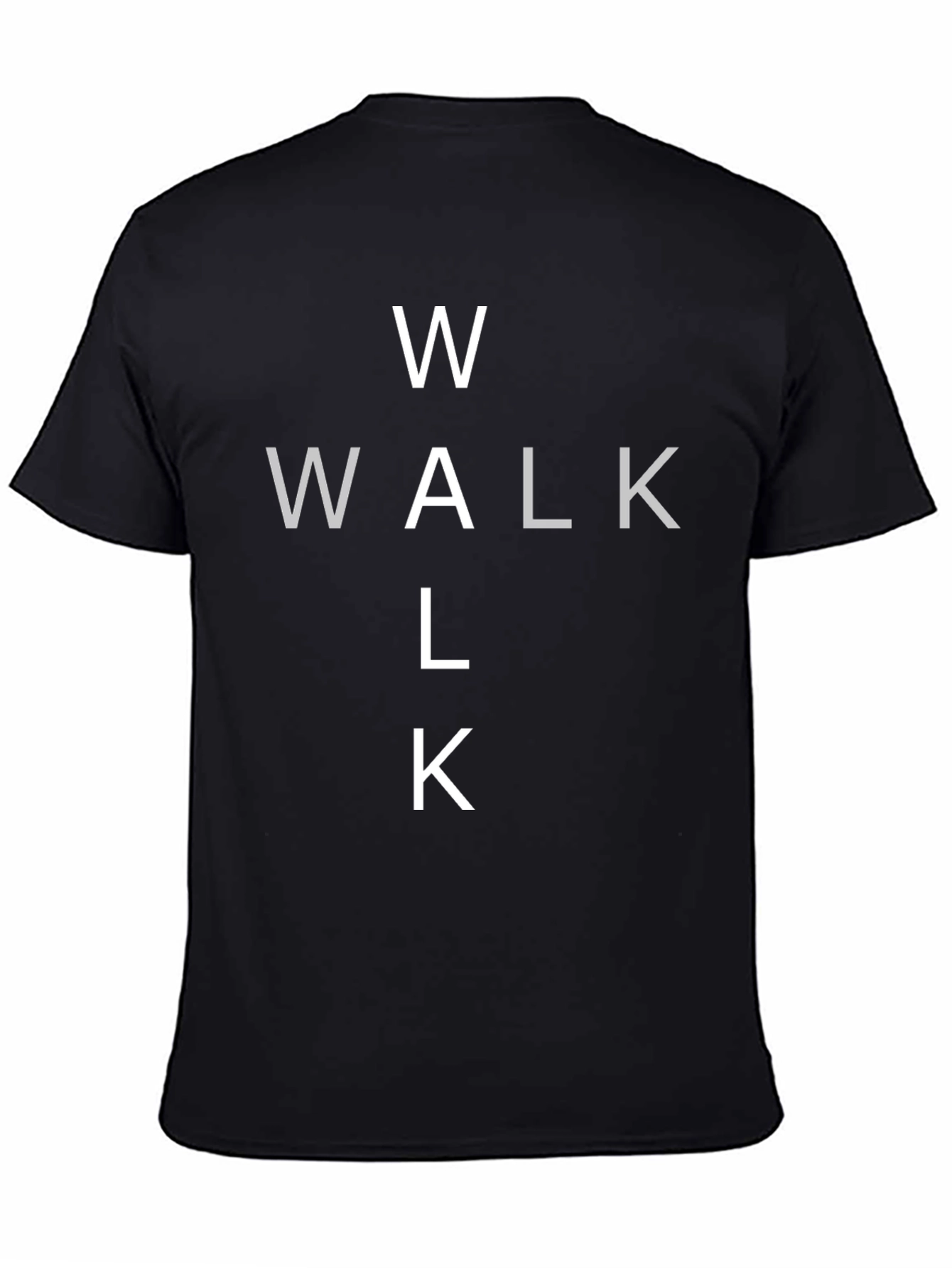 Walk Black T-Shirt - Trendy Graphic Tee