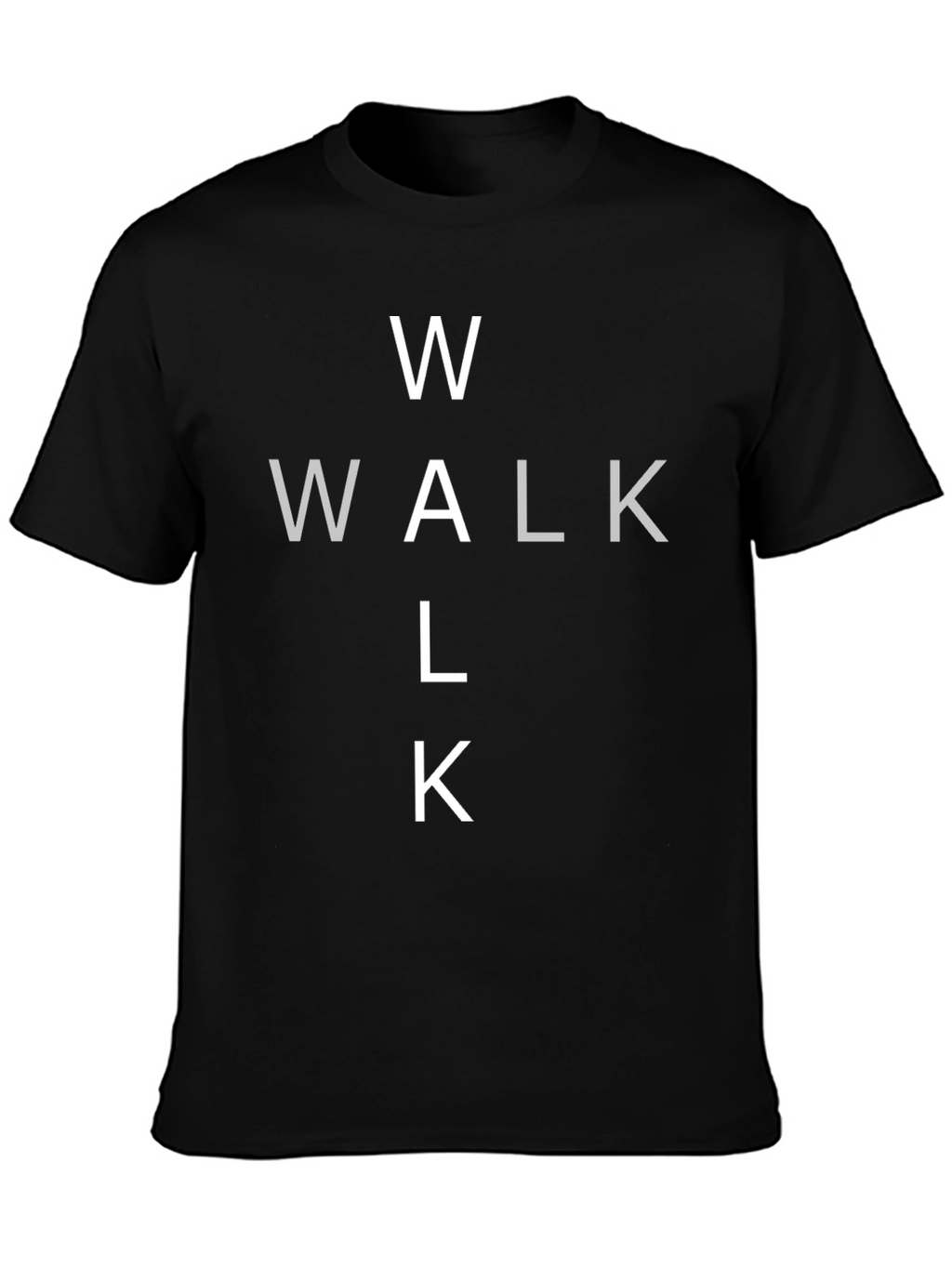 Walk Black T-Shirt - Trendy Graphic Tee