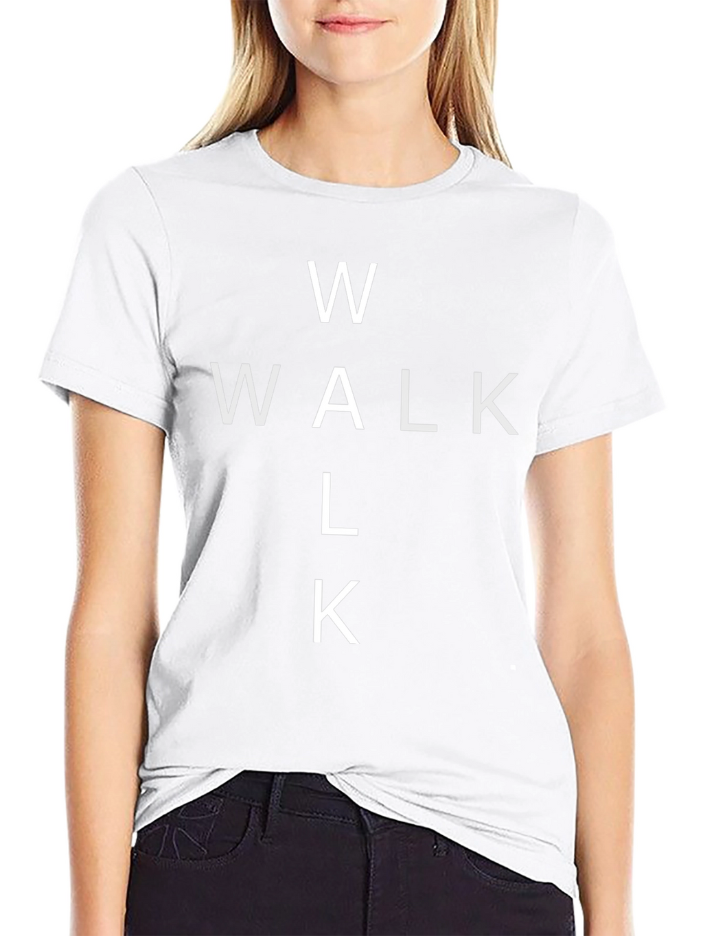 Walk Black T-Shirt - Trendy Graphic Tee
