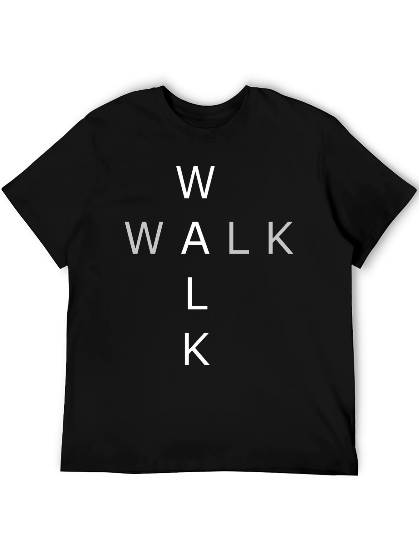 Walk Black T-Shirt - Trendy Graphic Tee