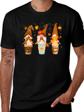 Fall Gnomes Latte Art T-Shirt