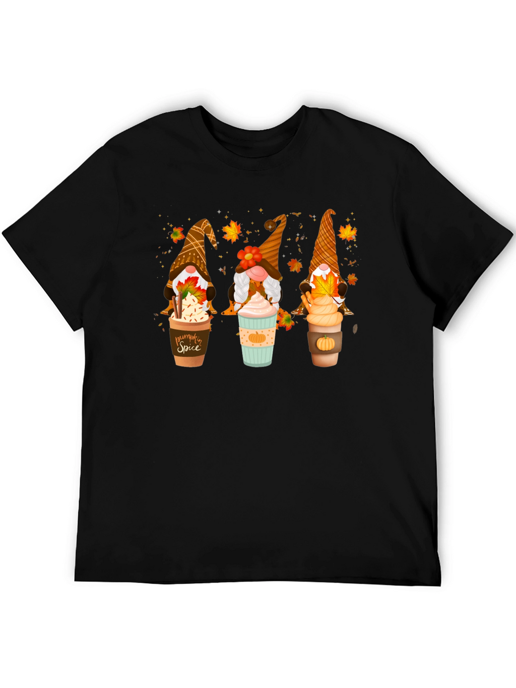 Fall Gnomes Latte Art T-Shirt