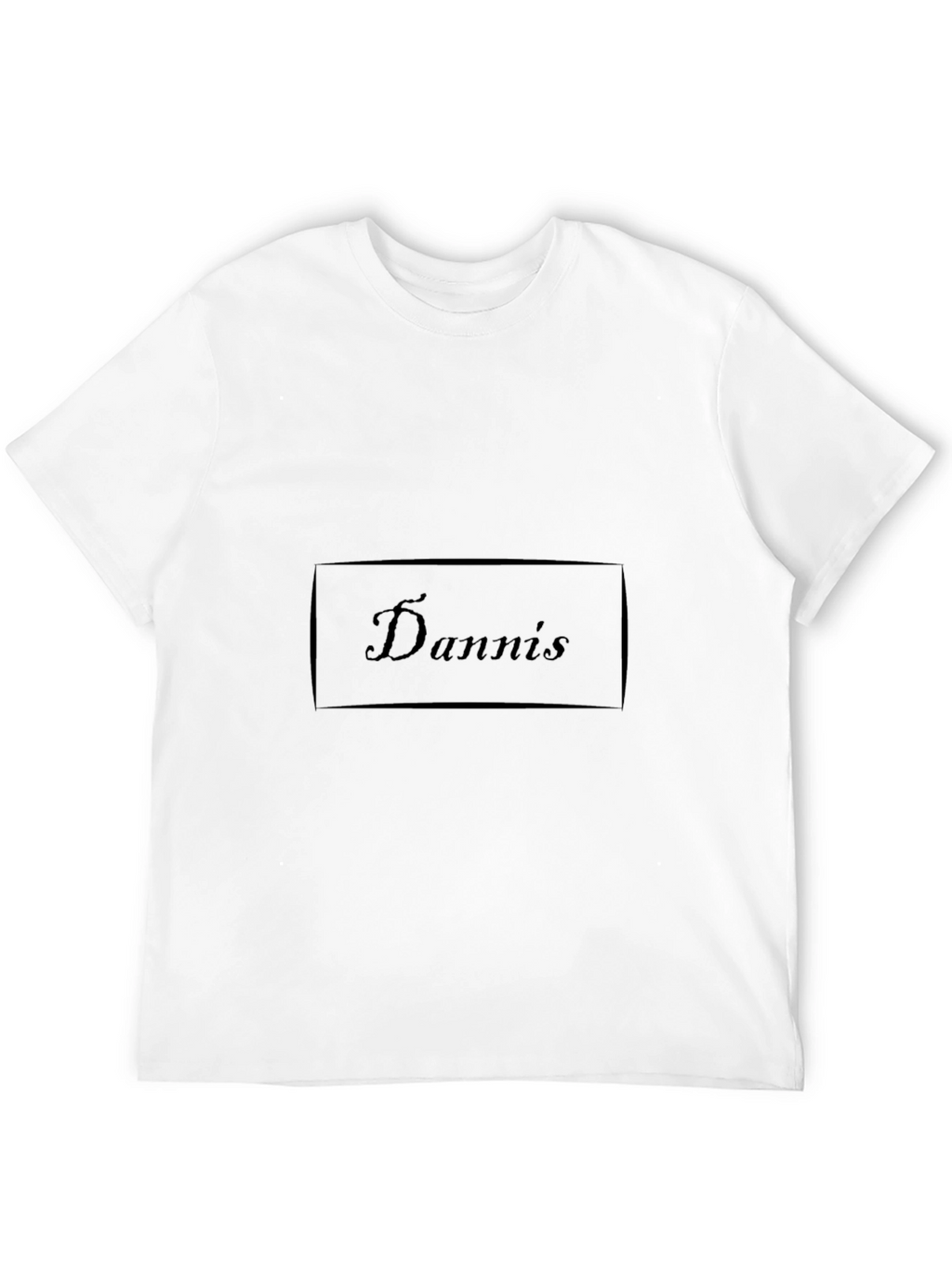 Dannis Graphic T-Shirt - Soft Black Cotton Casual Tee