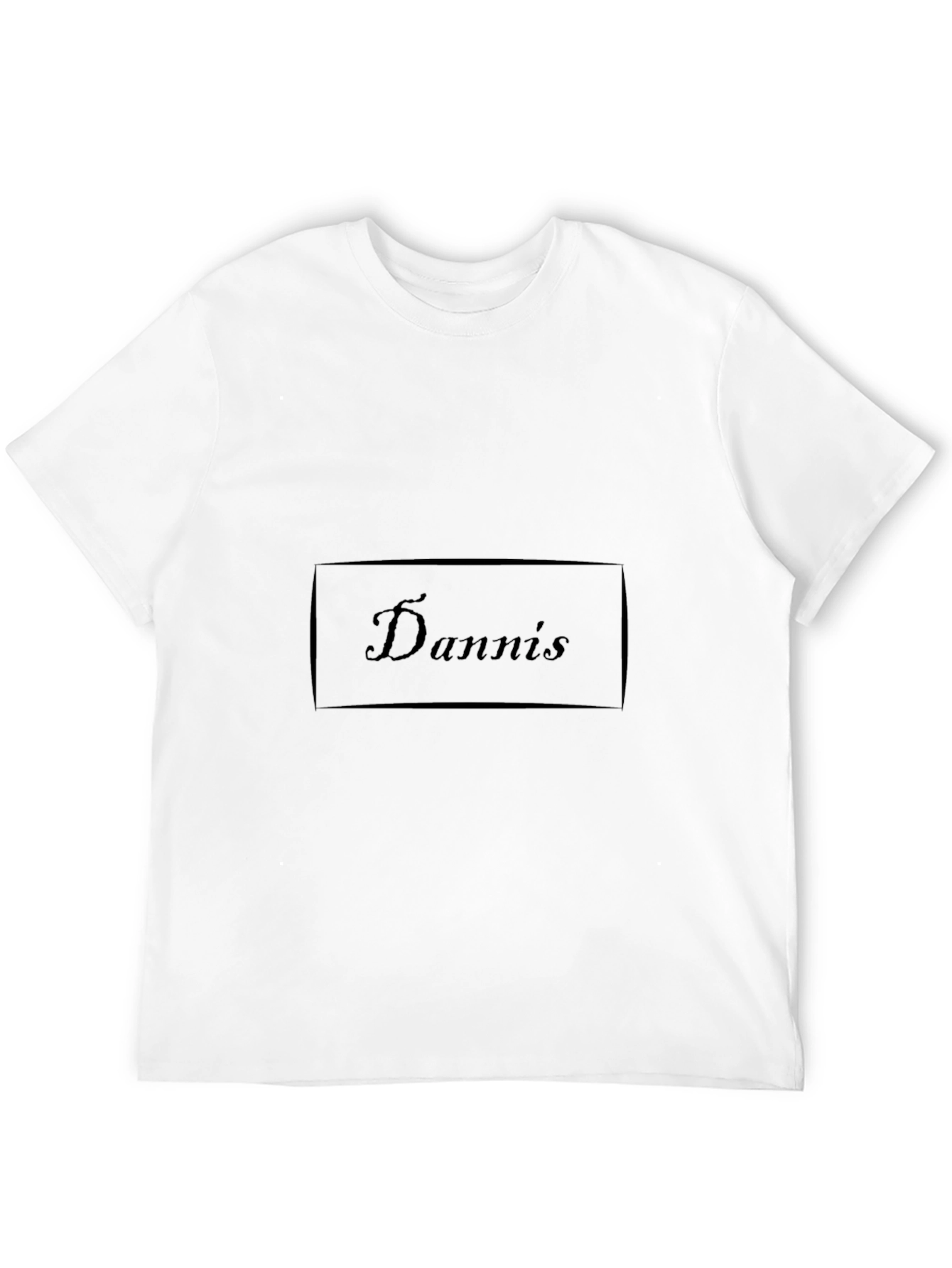 Dannis Graphic T-Shirt - Soft Black Cotton Casual Tee