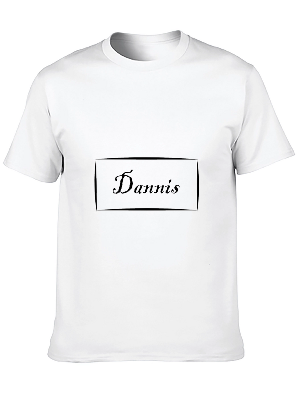 Dannis Graphic T-Shirt - Soft Black Cotton Casual Tee