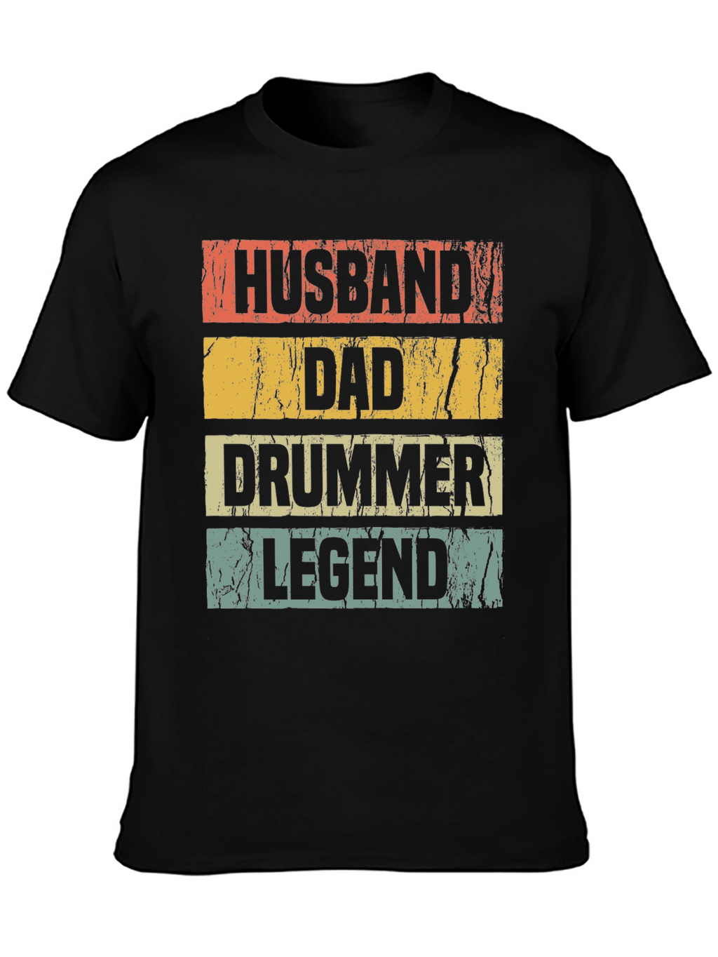 Husband Dad Drummer Legend Graphic Tee