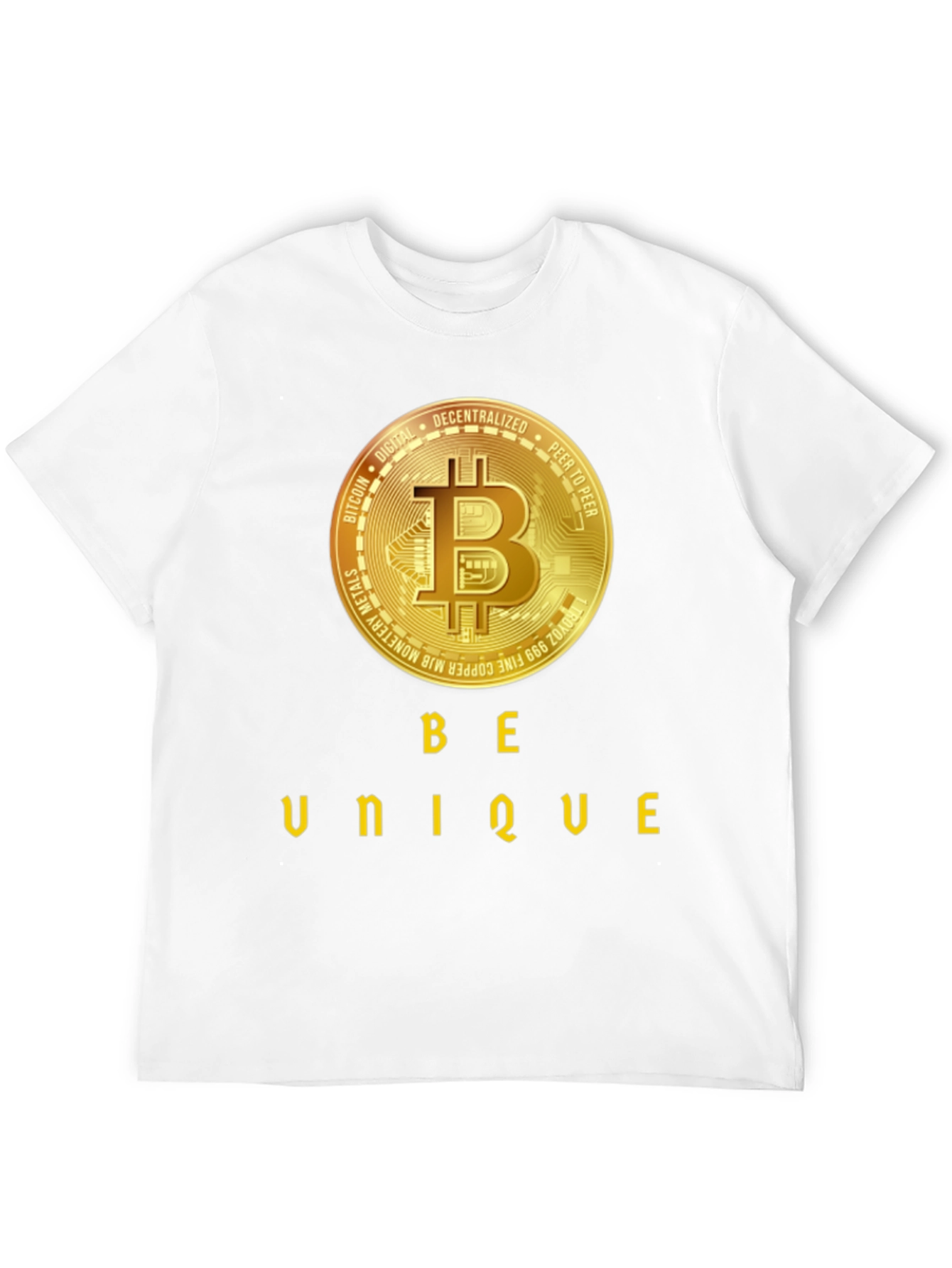Be Unique Bitcoin Black T-Shirt