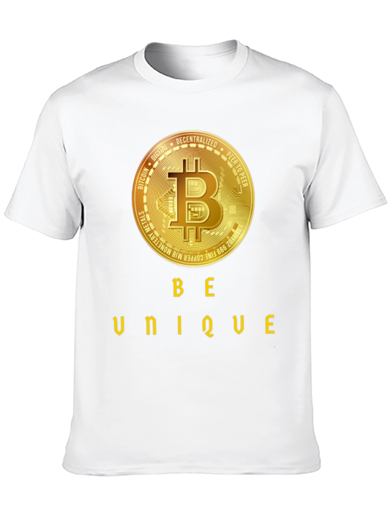 Be Unique Bitcoin Black T-Shirt